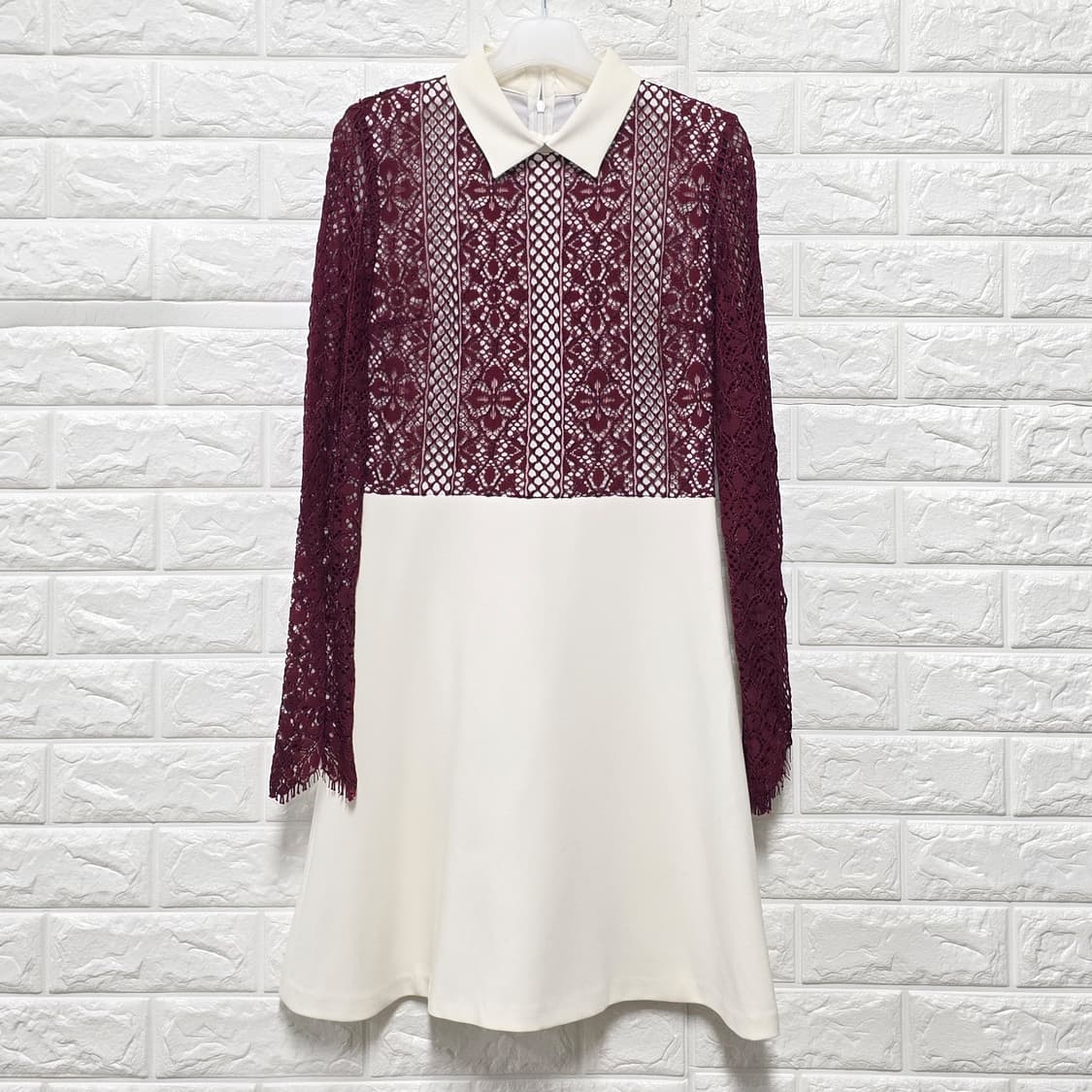 산드로 sandro 파리 레이스 카라 원피스 S 상품이미지1