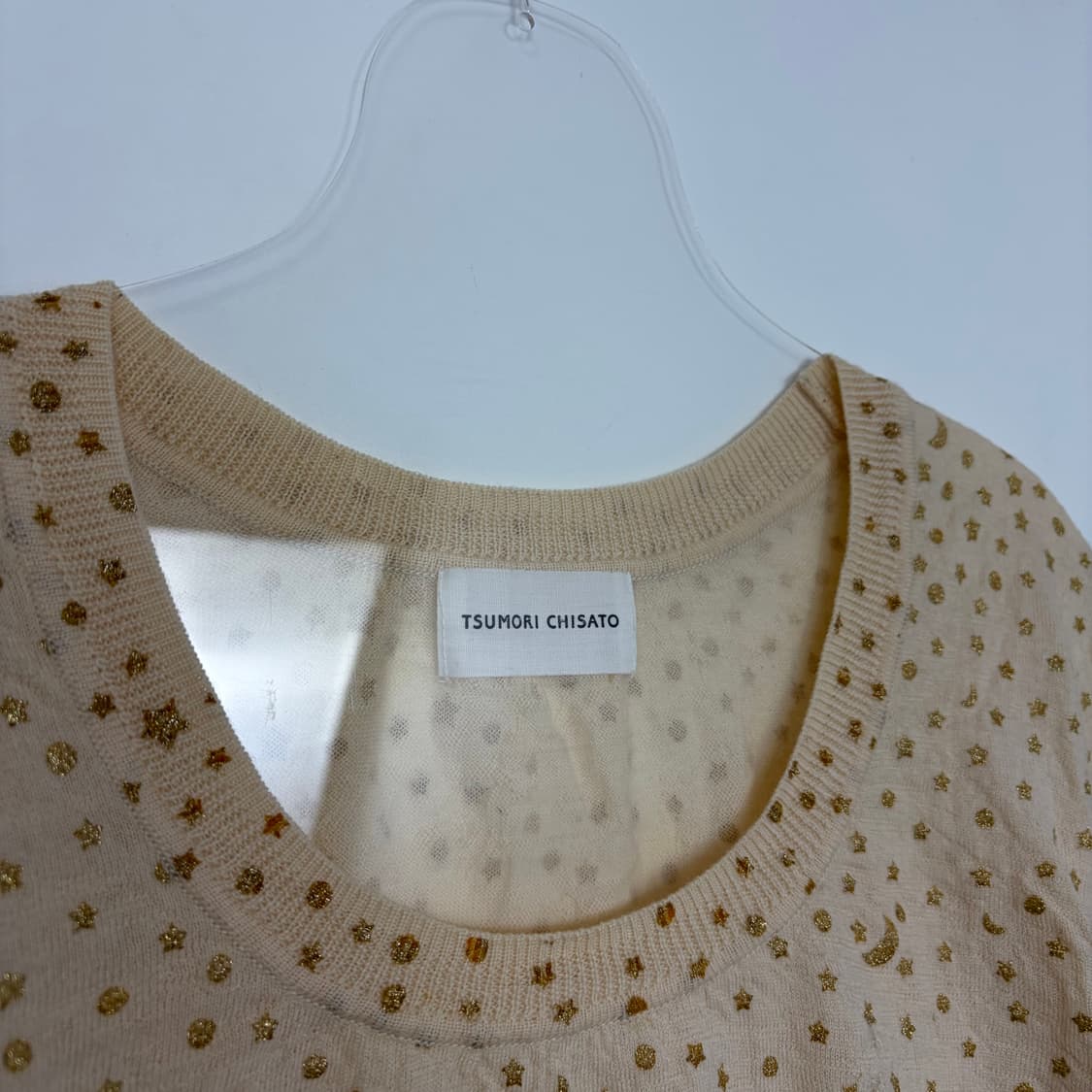 츠모리 치사토 패턴 니트 티셔츠 상품이미지2