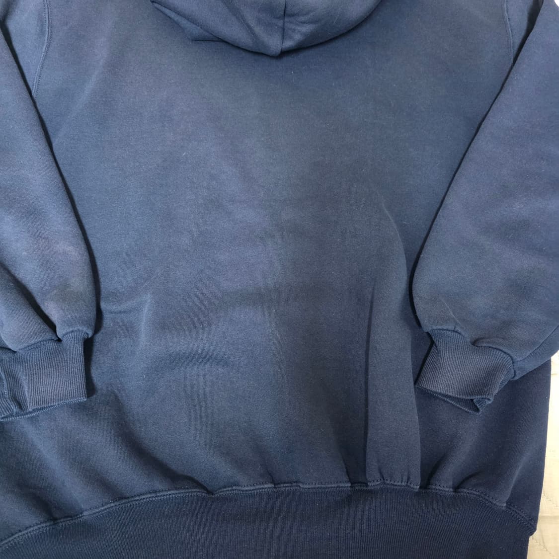 [L] 90s 러셀 애슬레틱 후드집업 네이비 라이트 페이드 ver.18 상품이미지4