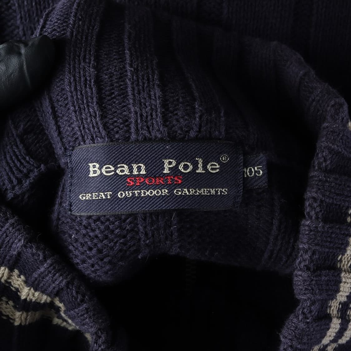 빈폴 스포츠 클래식 스트라이프 코튼 집업 가디건 XL 상품이미지6