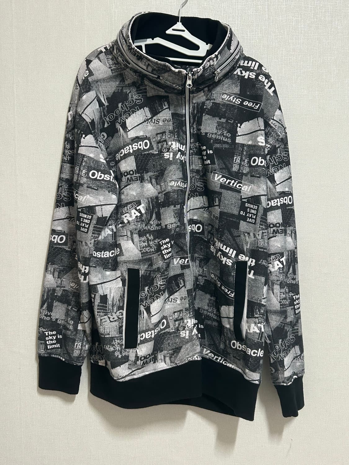 Raton labreur 빈티지 y2k 레터링 하이넥 자켓 상품이미지1