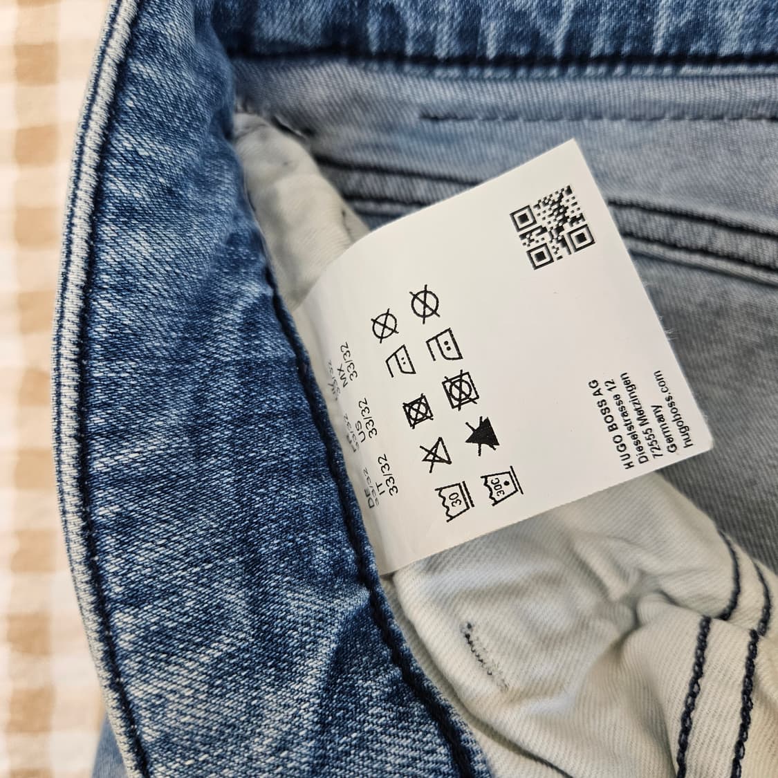 휴고보스 스판 데님 청바지 남자33 상품이미지4