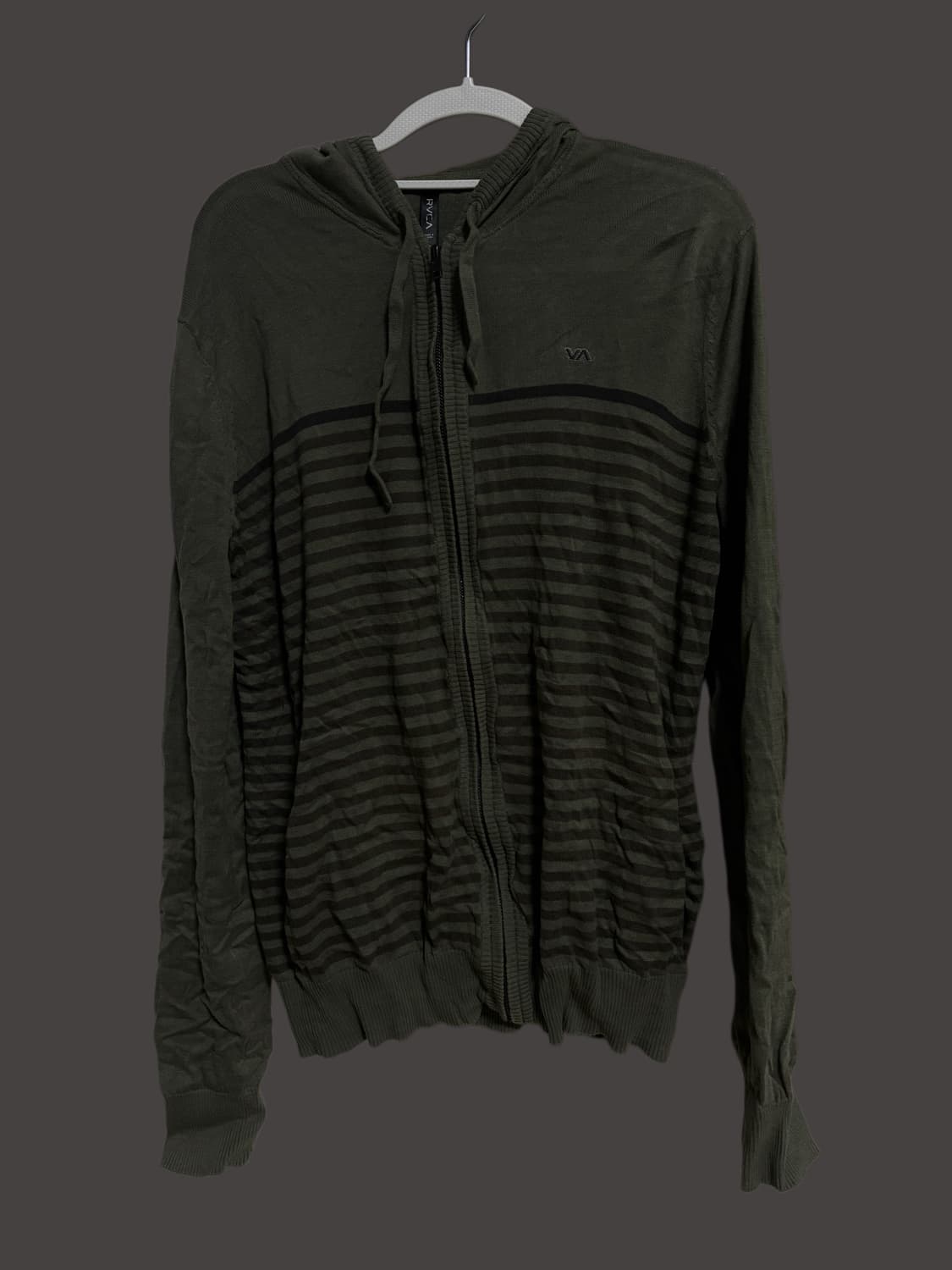 빈티지 RVCA 루카 스트라이프 후드 집업 상품이미지1