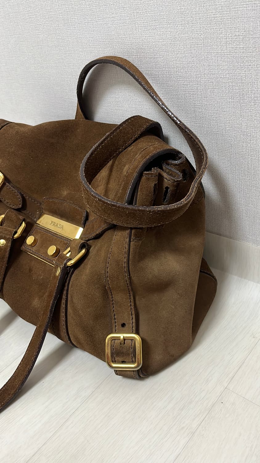  프라다 스웨이드 숄더백 정품  상품이미지2