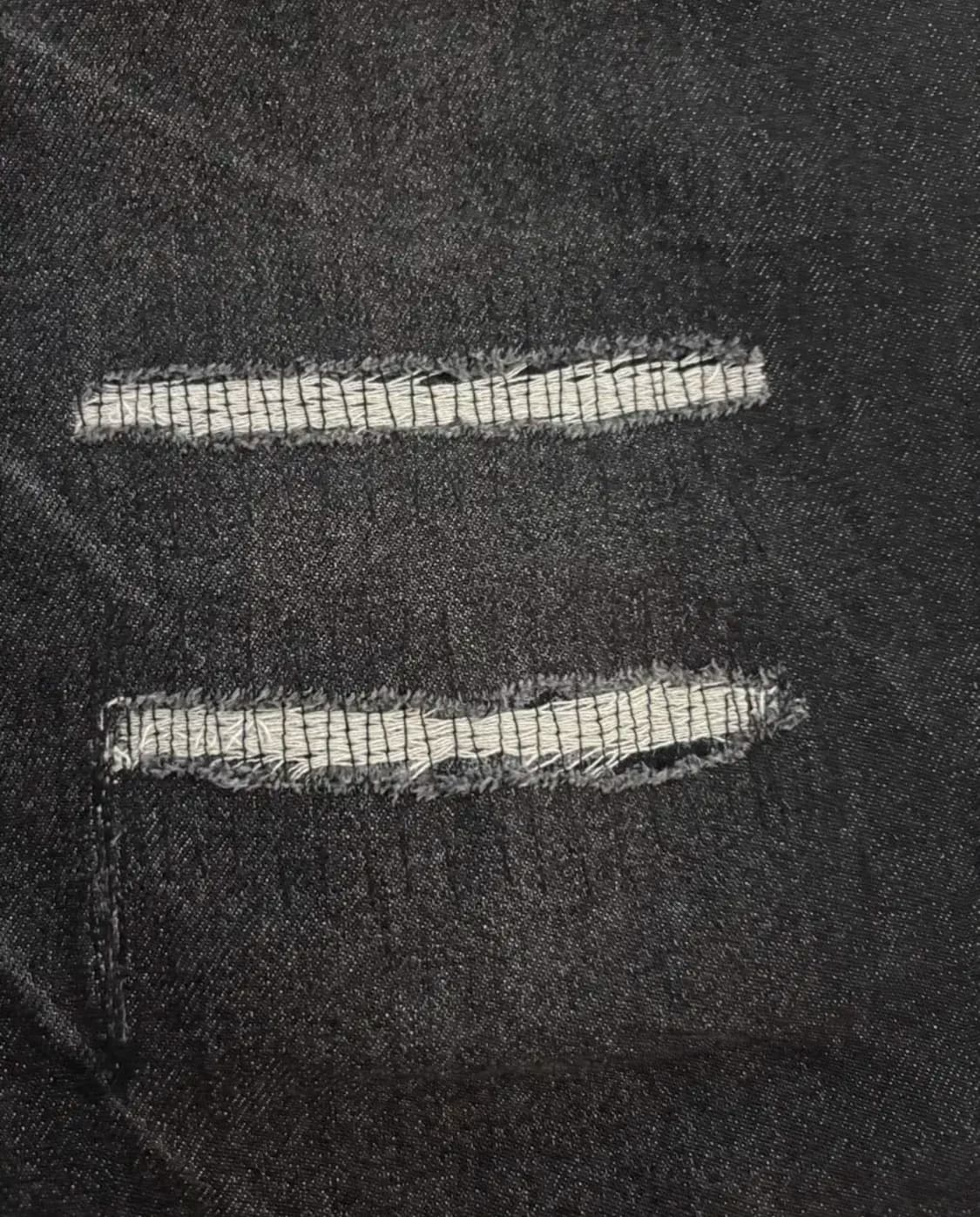 블랙아웃 데미지 팬츠 데님 XL 판매 상품이미지5