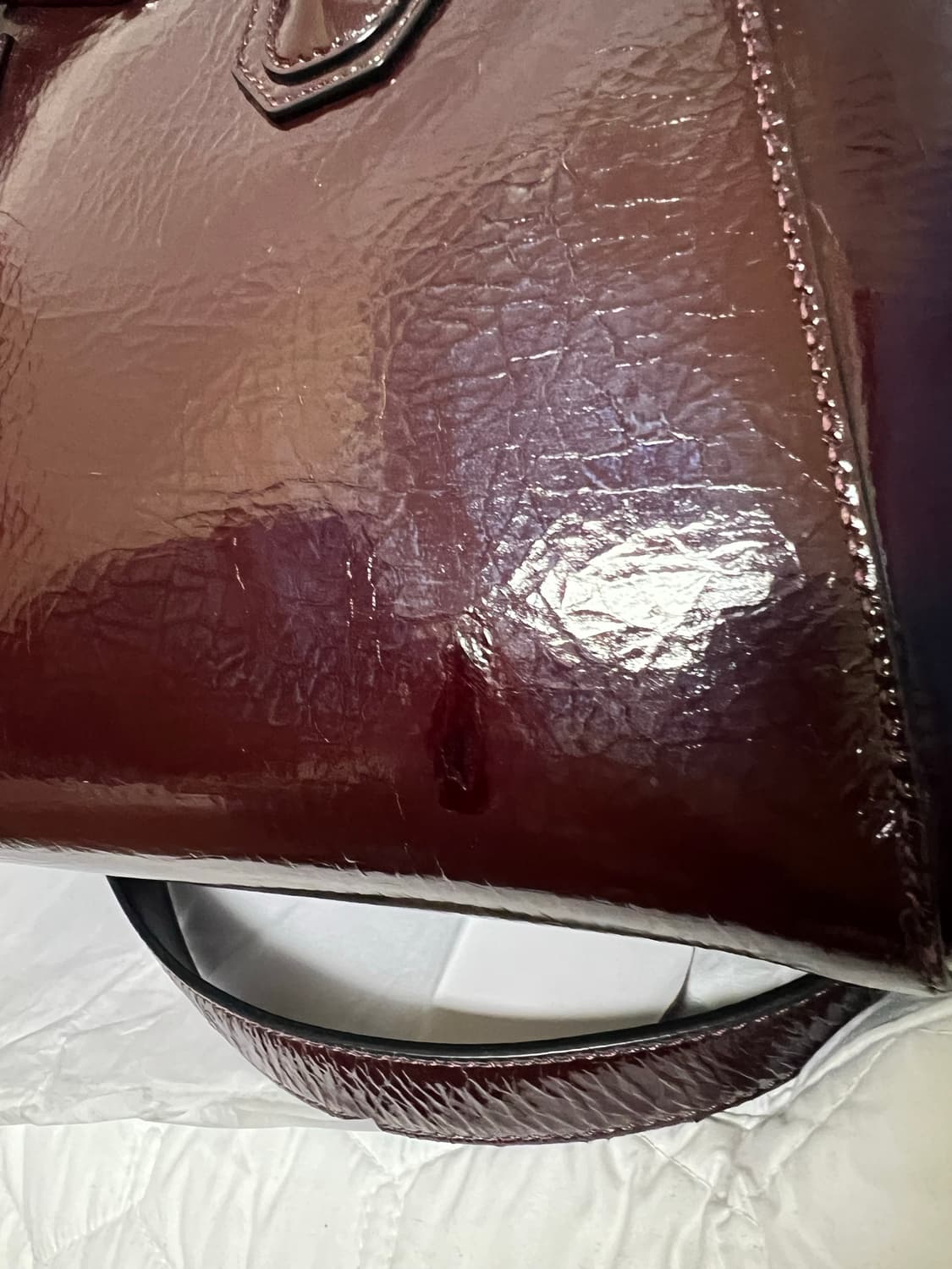 GIVENCH Burgundy Leather Antigona Bag 상품이미지3