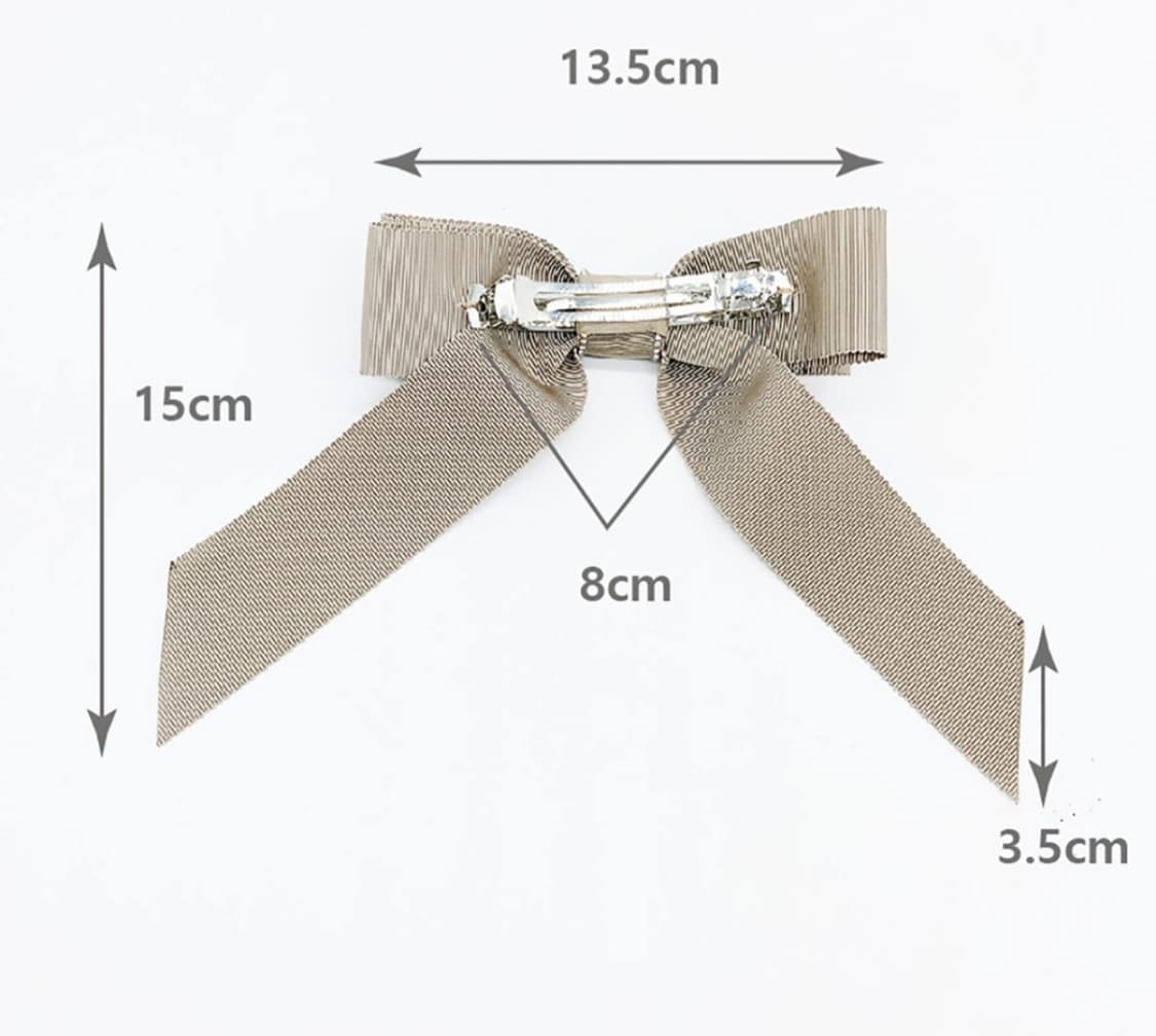 쏘솔트 발레리 발렌타인 릴 보우 헤어핀 블랙 상품이미지3