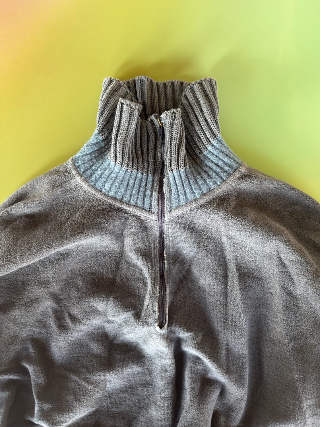 90s 스톤 아일랜드 플리스 1/4 fleece zip 상품이미지5