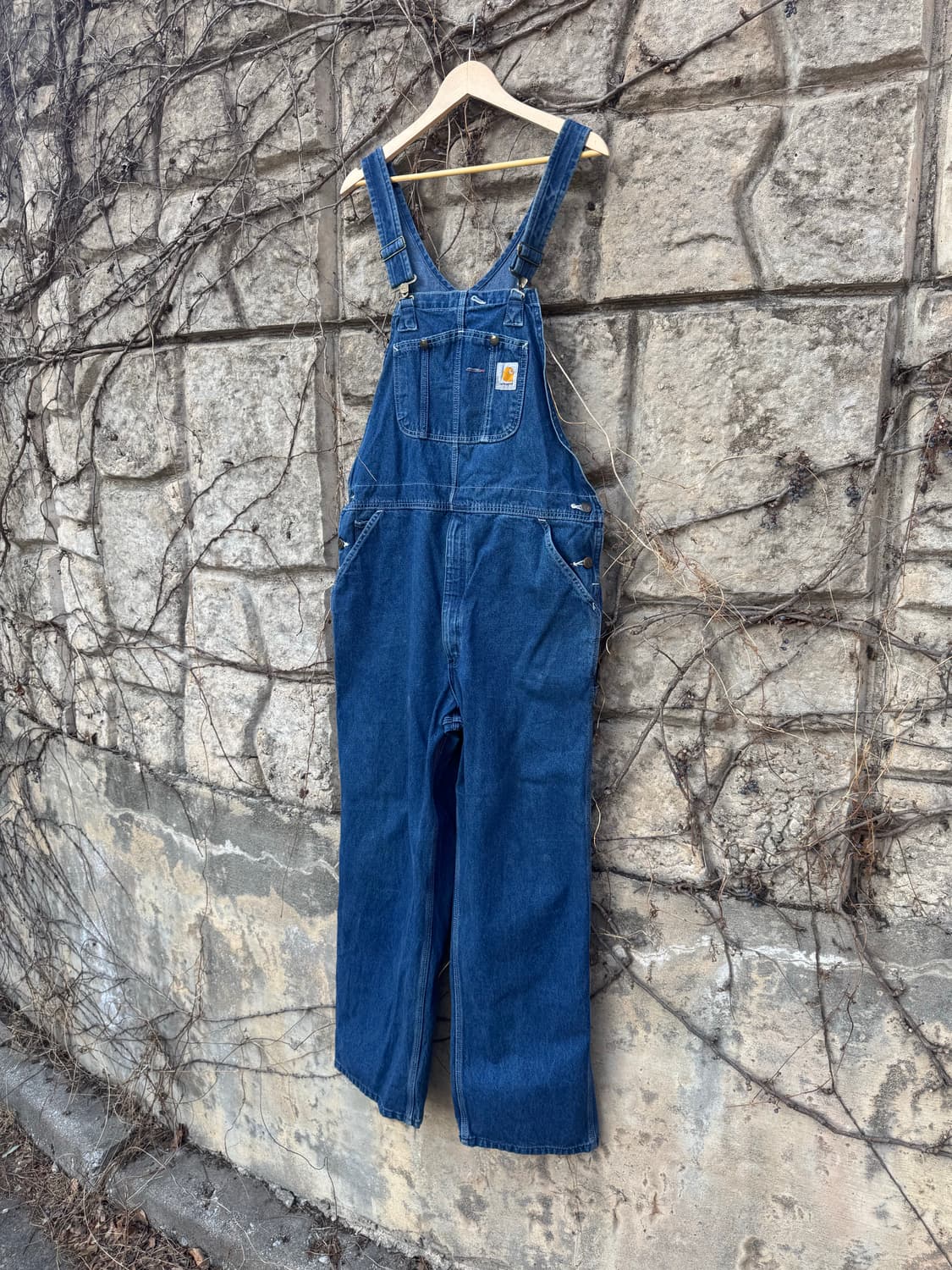 칼하트 빈티지 데님 오버롤 오버올 멜빵 팬츠 38 상품이미지3