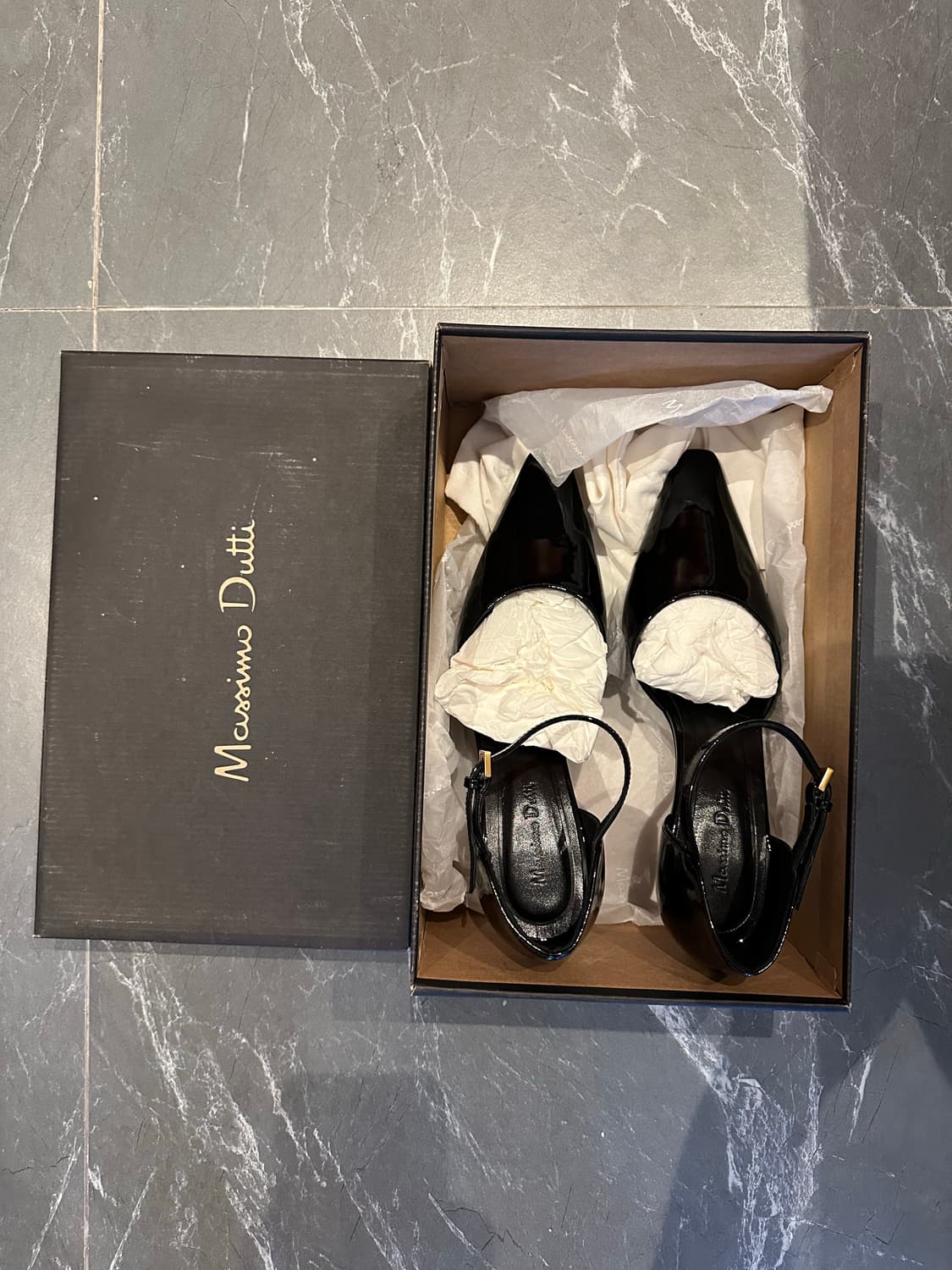 마시모두띠 에나멜 힐 슈즈 38 상품이미지9