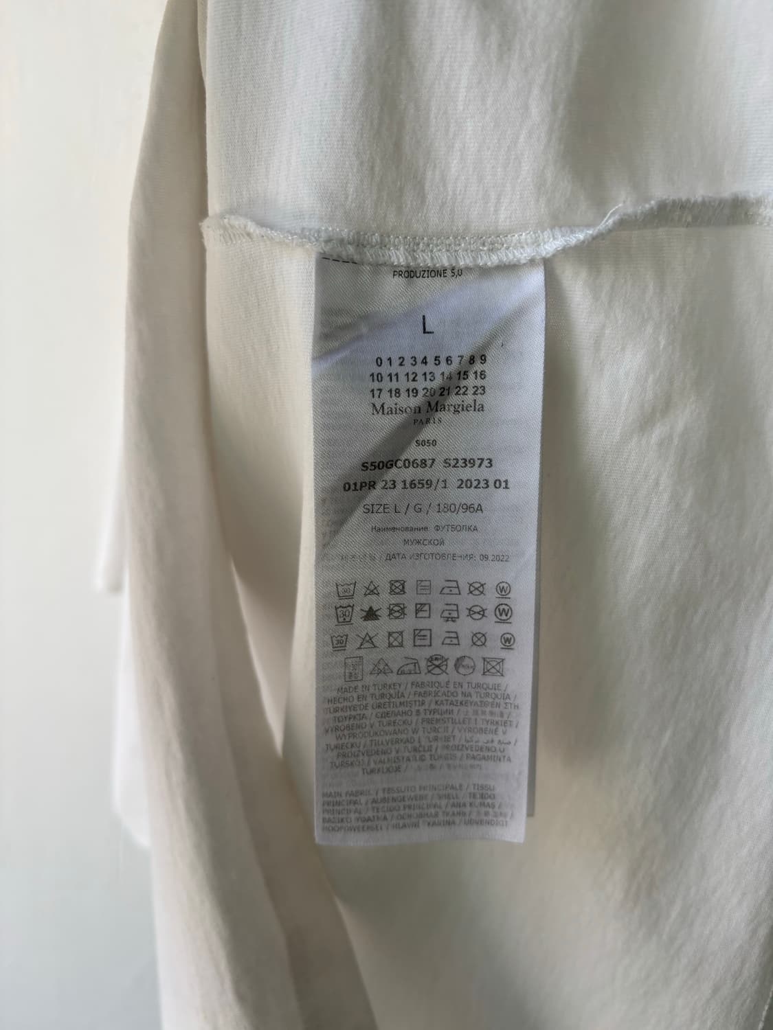 마르지엘라 오가닉 코튼 백스티치 티셔츠 상품이미지6