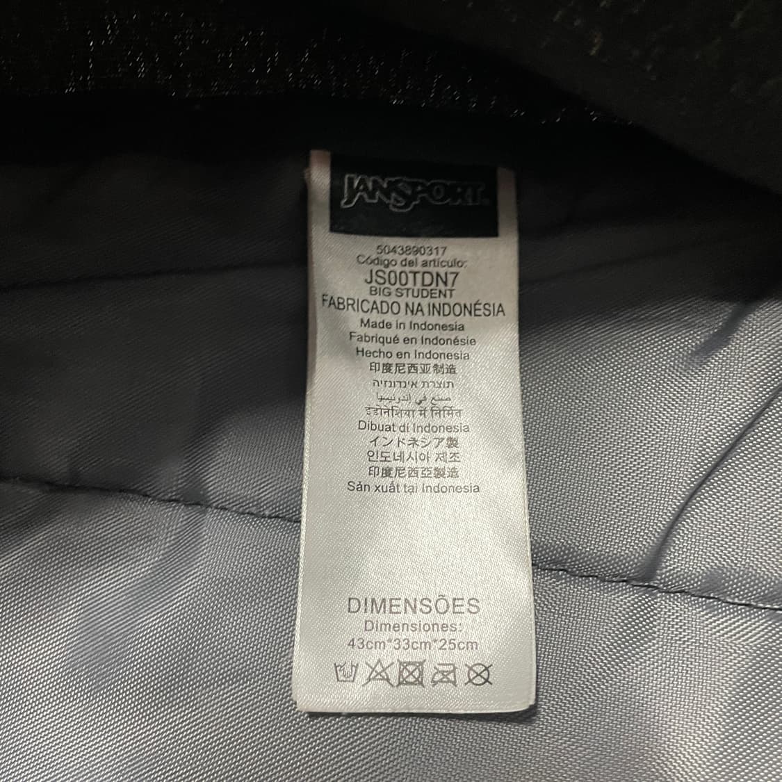 팔로워 특가 잔스포츠 빅스튜던트 블랙 백팩 가방 상품이미지5