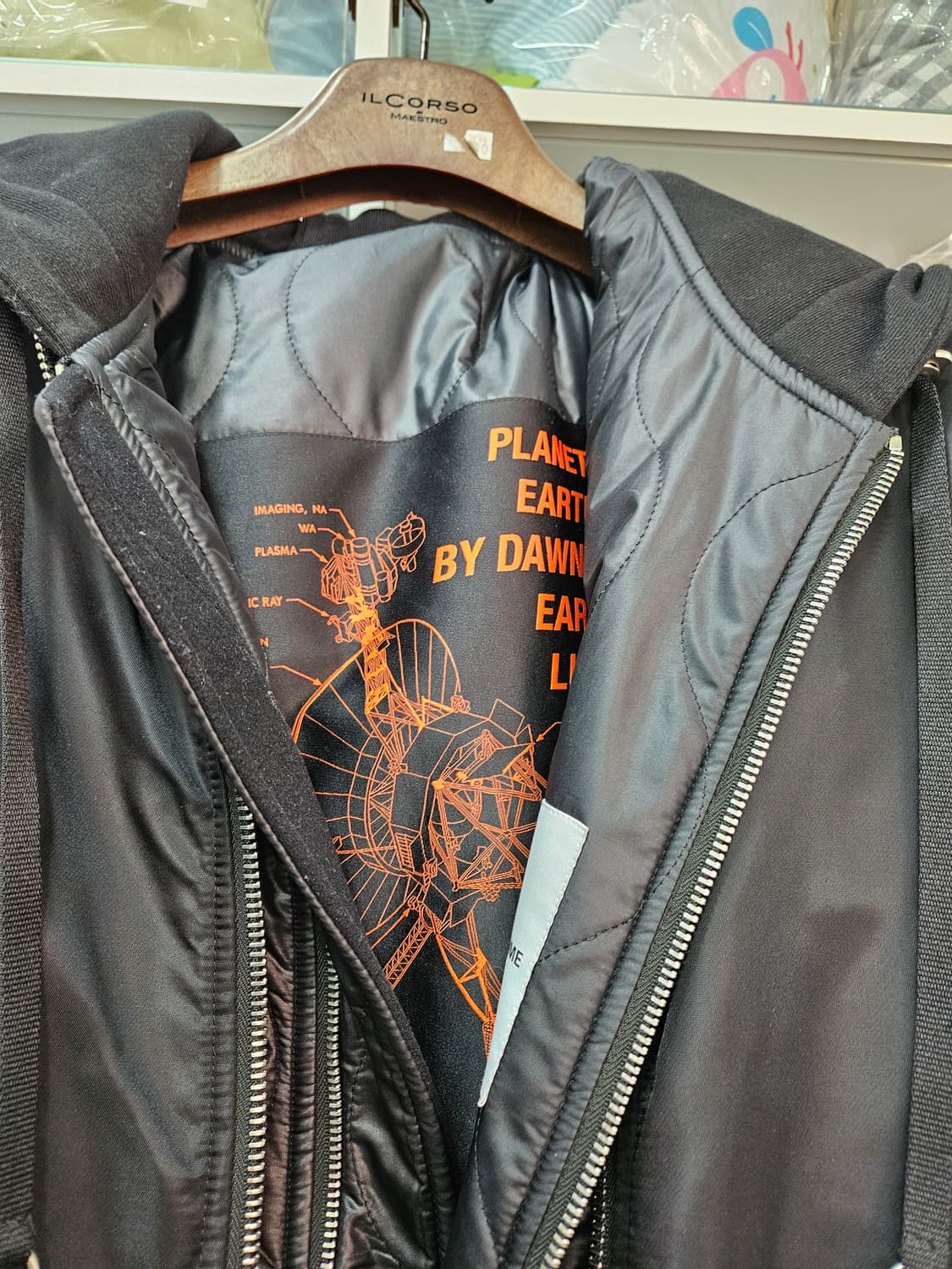 솔리드옴므 후드 ma-1 자켓 48사이즈 상품이미지2