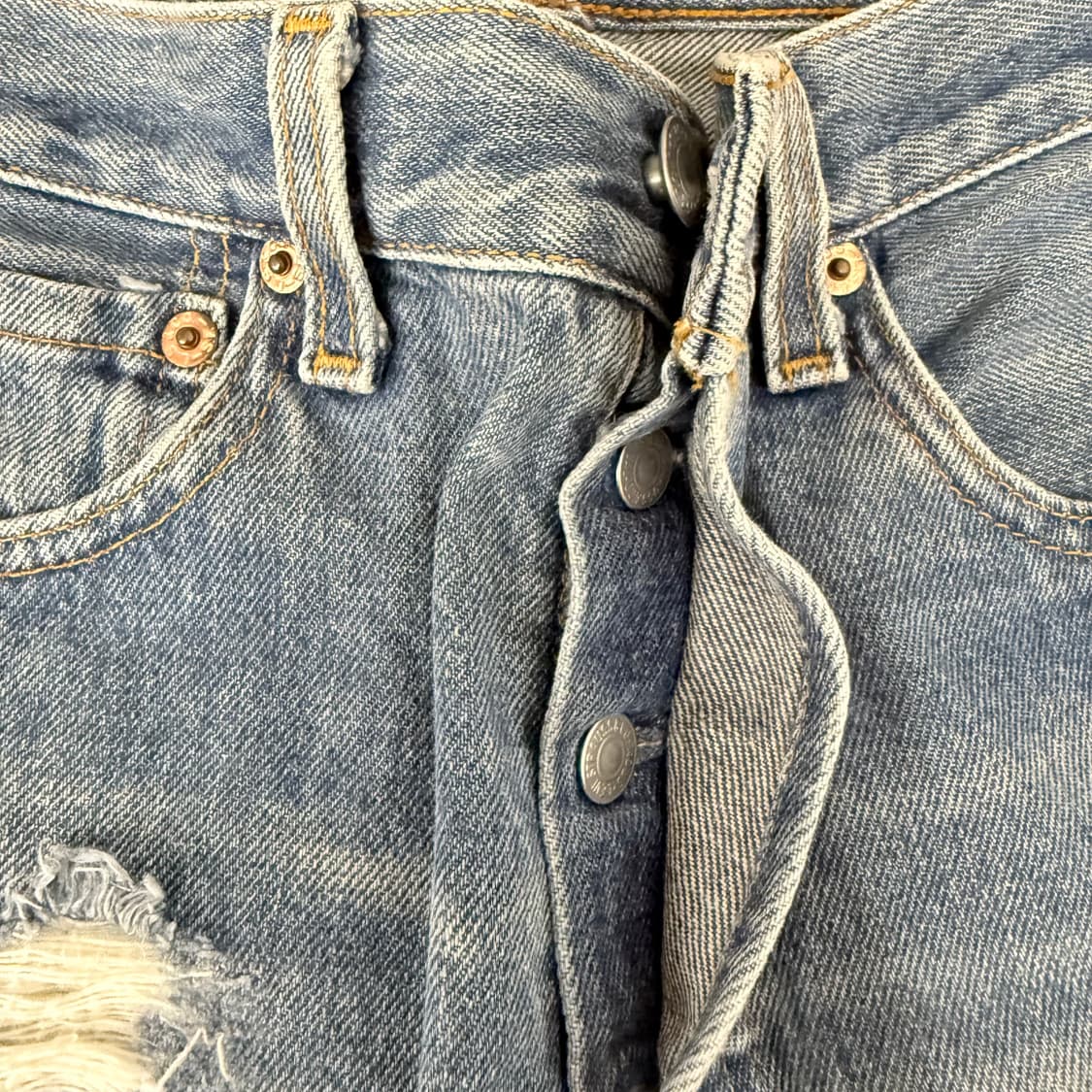 리바이스 코리아 00s 501 데미지 데님 팬츠 (27) 상품이미지2