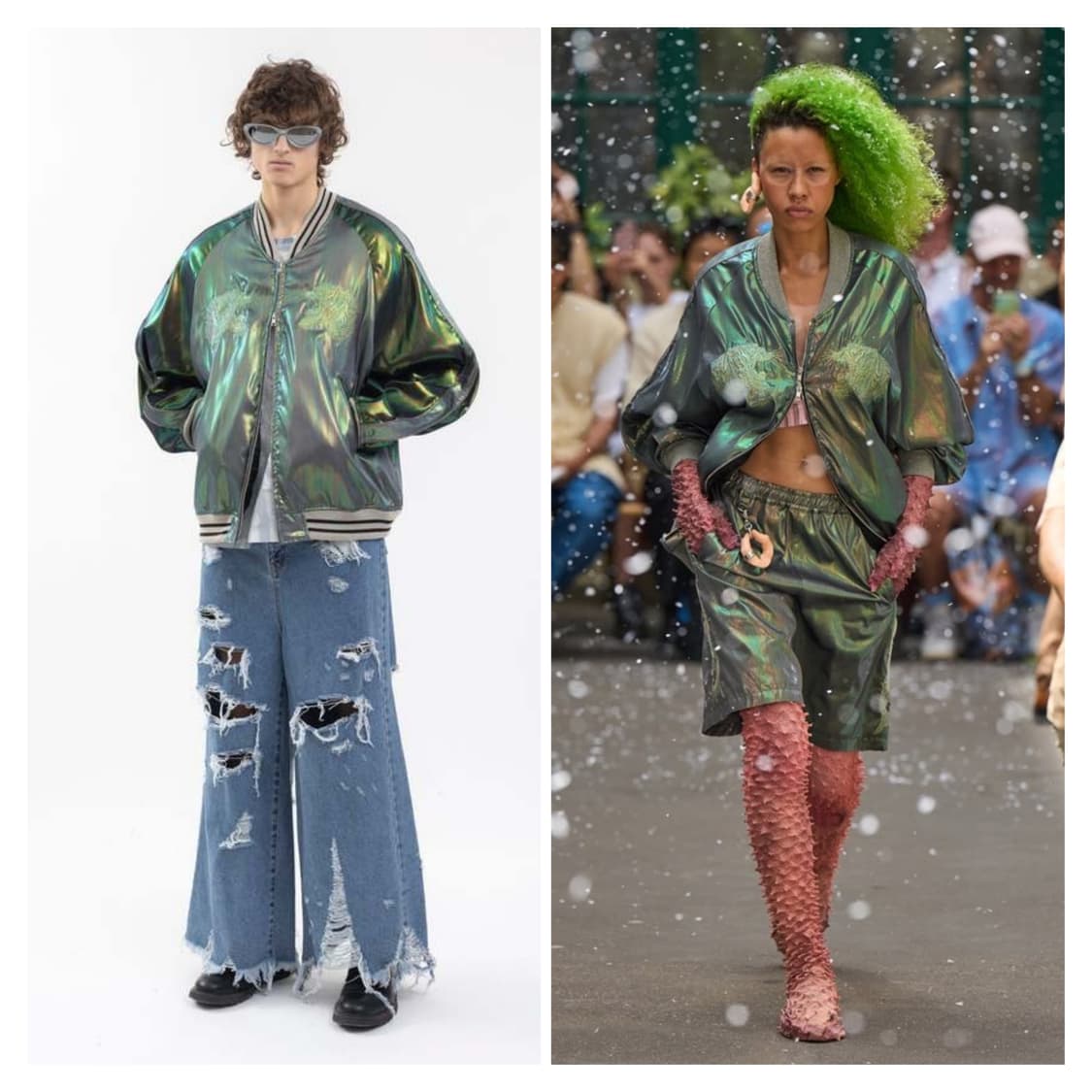 doublet 23ss 홀로그램 스카잔 수베니어 자켓 M / 한정판 상품이미지2