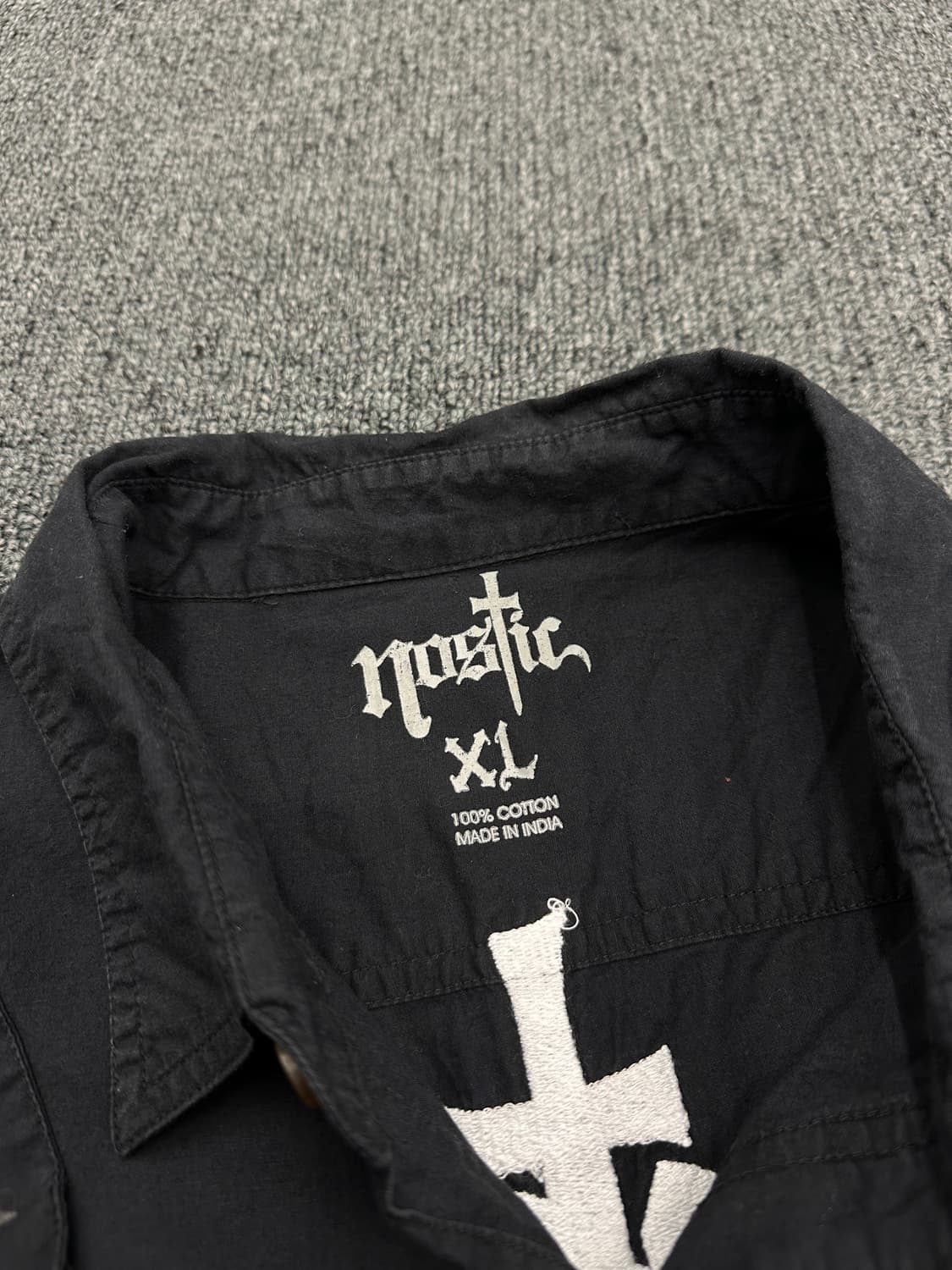 XL) NOSTIC 빈티지 프린팅 반팔셔츠 상품이미지7