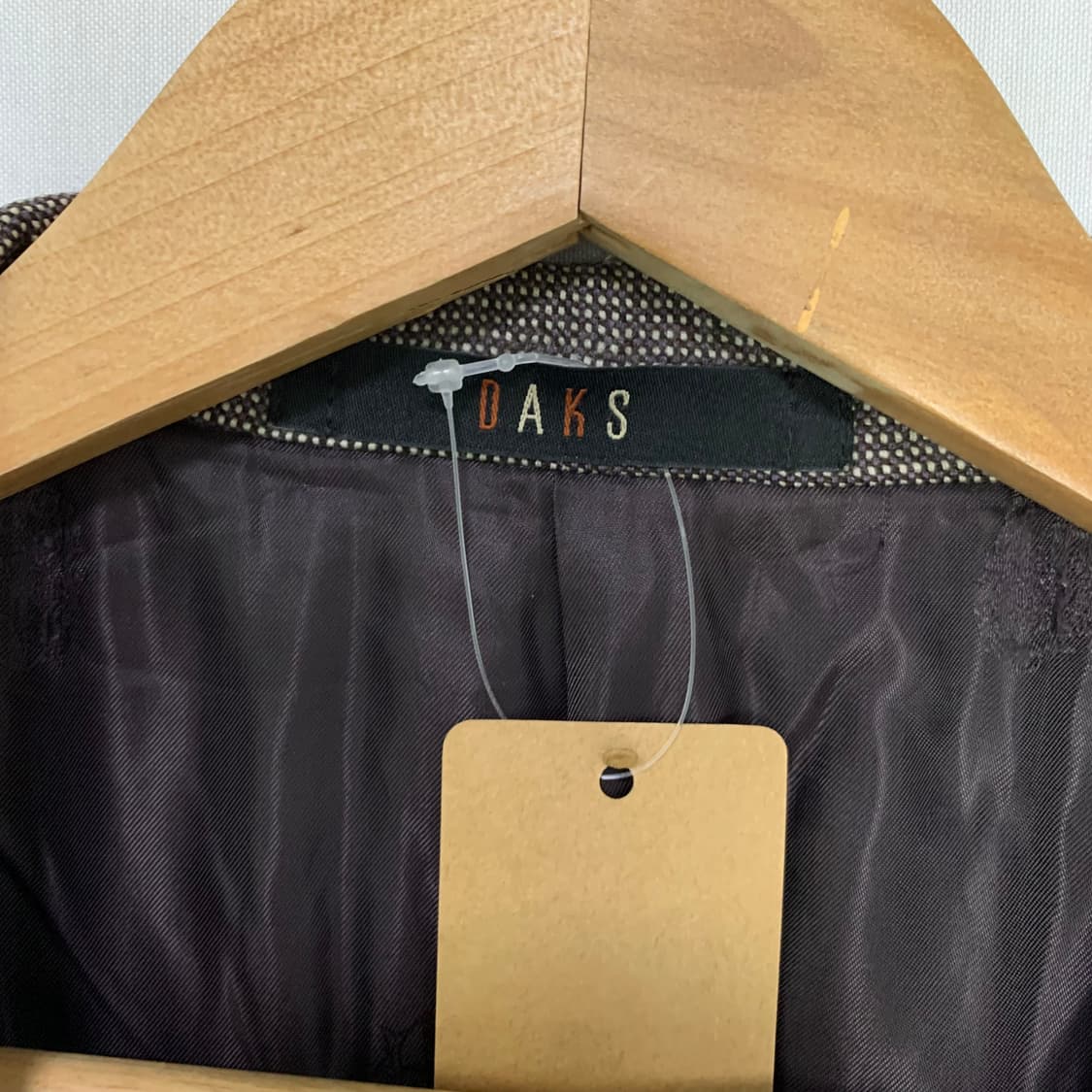 DAKS 캐시미어 혼방 블레이저 브라운 정장 자켓 빈티지 남성 상품이미지8