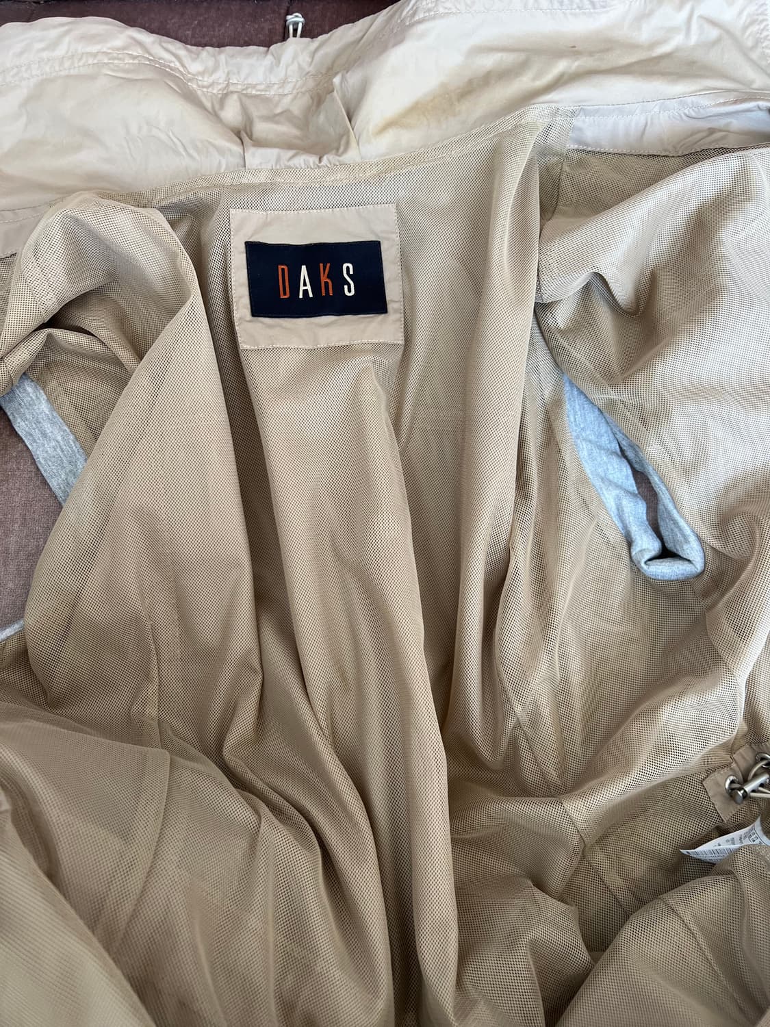 닥스 여성 골드베이지 바람막이조끼 집업조끼 상품이미지5