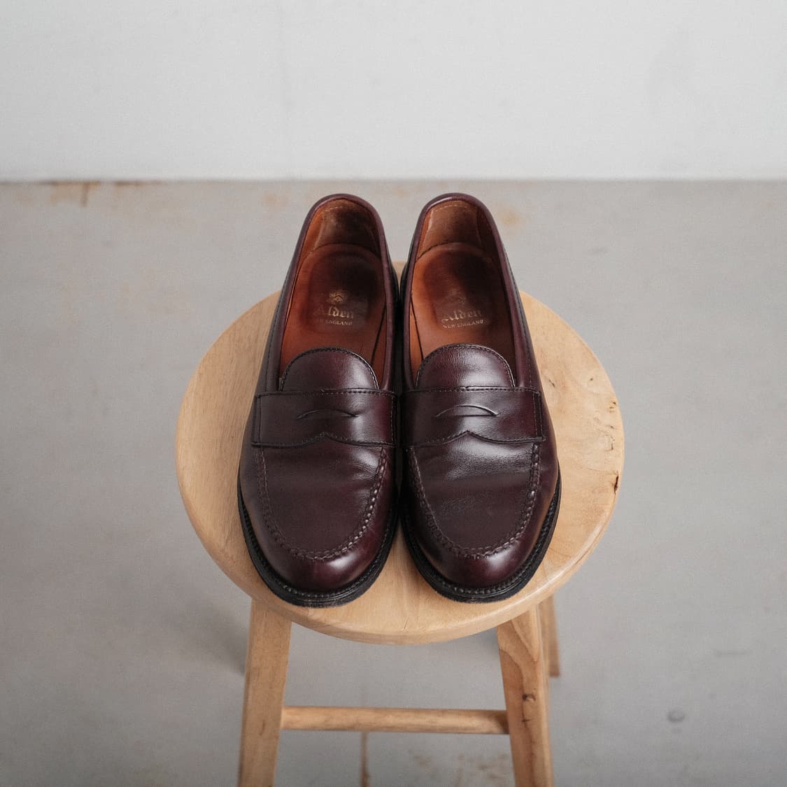 알든 984 8.5D 버건디 카프 페니 로퍼 265-270사이즈 상품이미지2