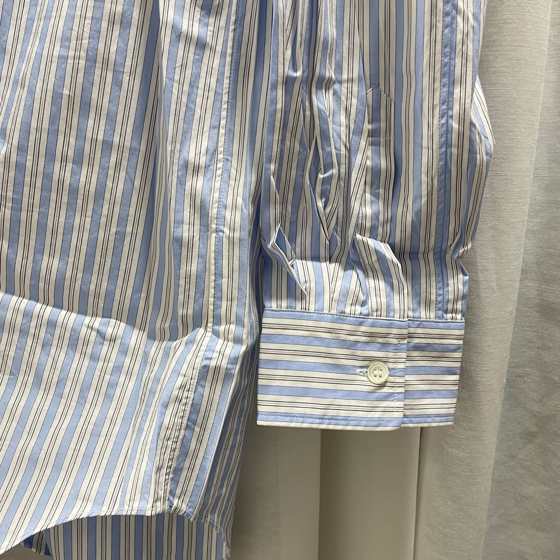 꼼데가르송/ 블랙하트 스트라이프 셔츠/ XL 상품이미지5