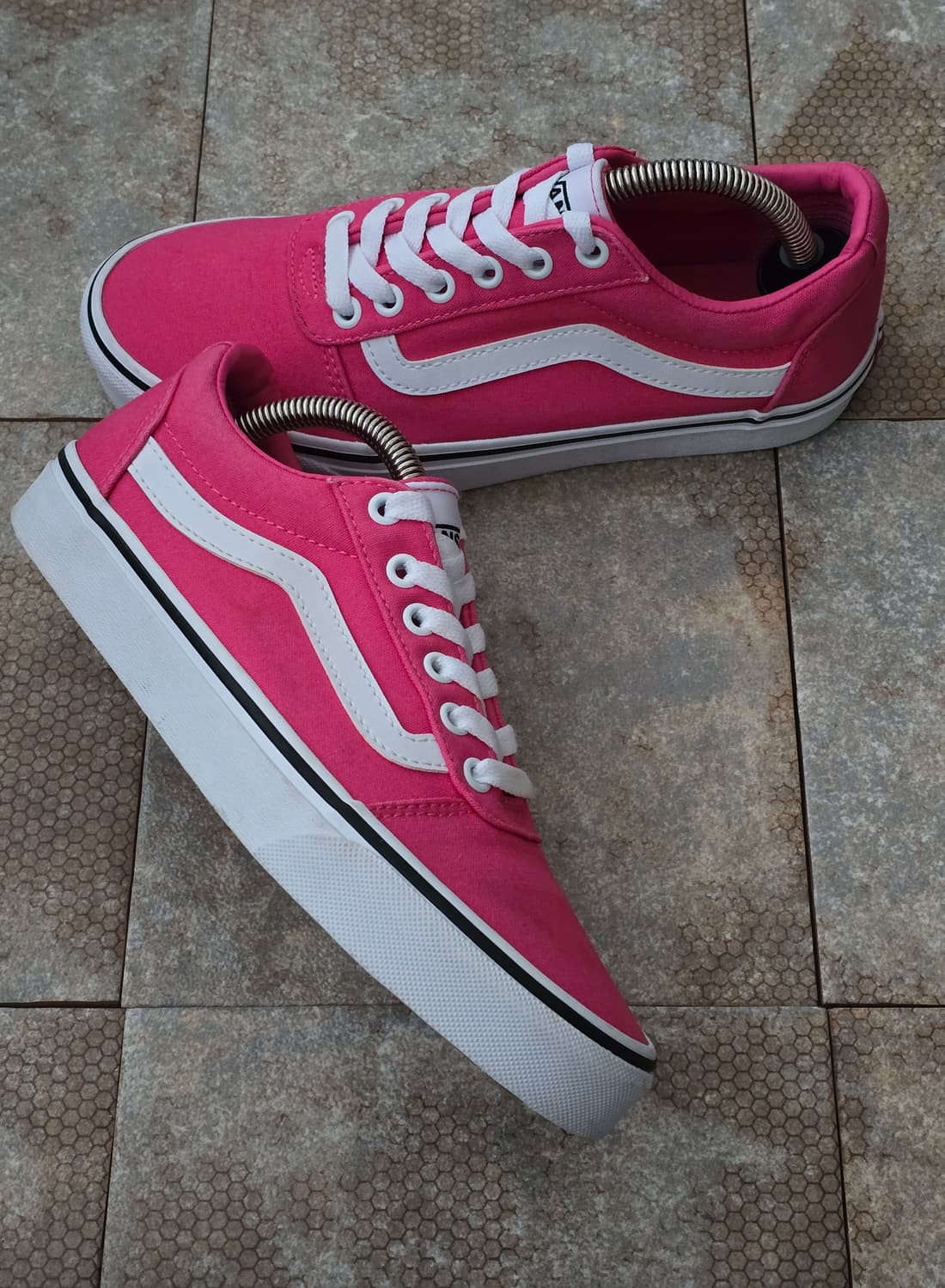 (240)반스 워드 캔버스 핑크  상품이미지6