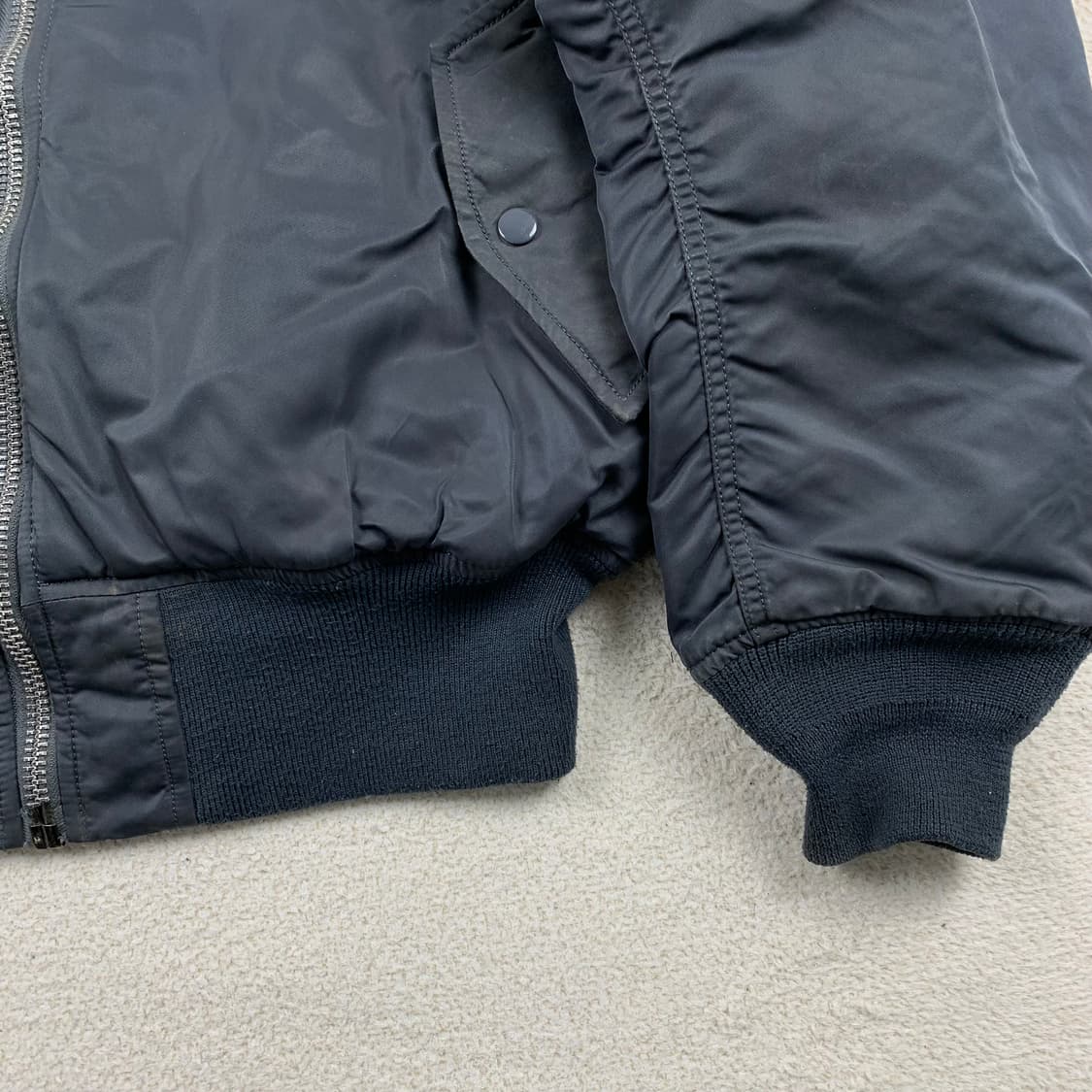 알파인더스트리 ma-1 항공점퍼 네이비 상품이미지6