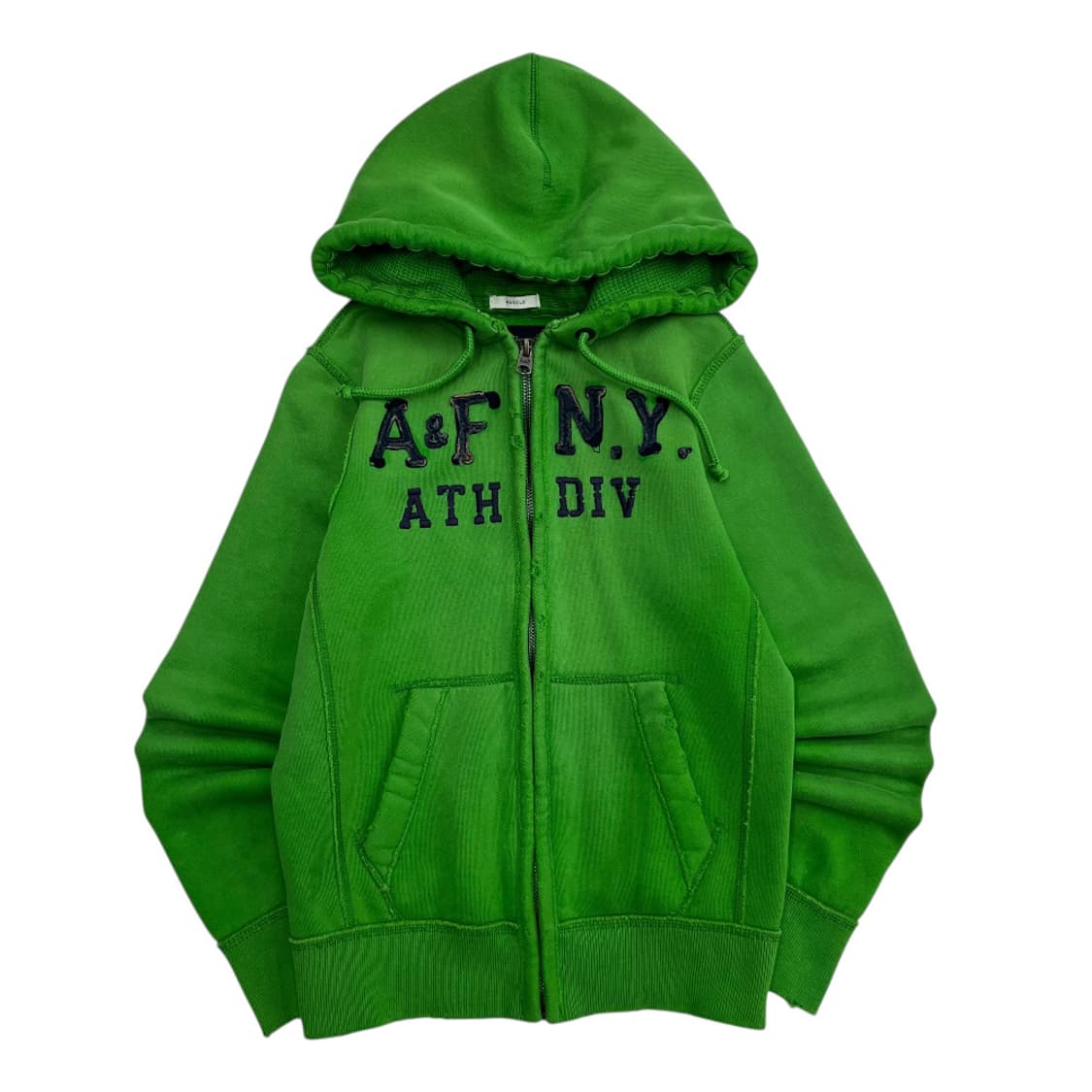 아베크롬비 센터 패치로고 빈티지그린 후드집업 S 상품이미지2