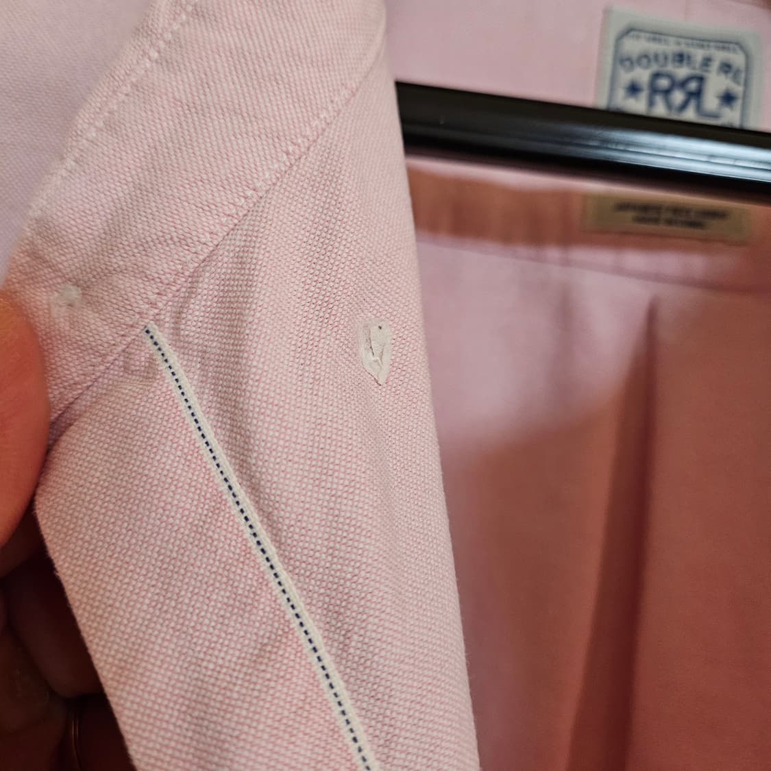 RRL 셀비지 옥스포드 셔츠 / 핑크 상품이미지4