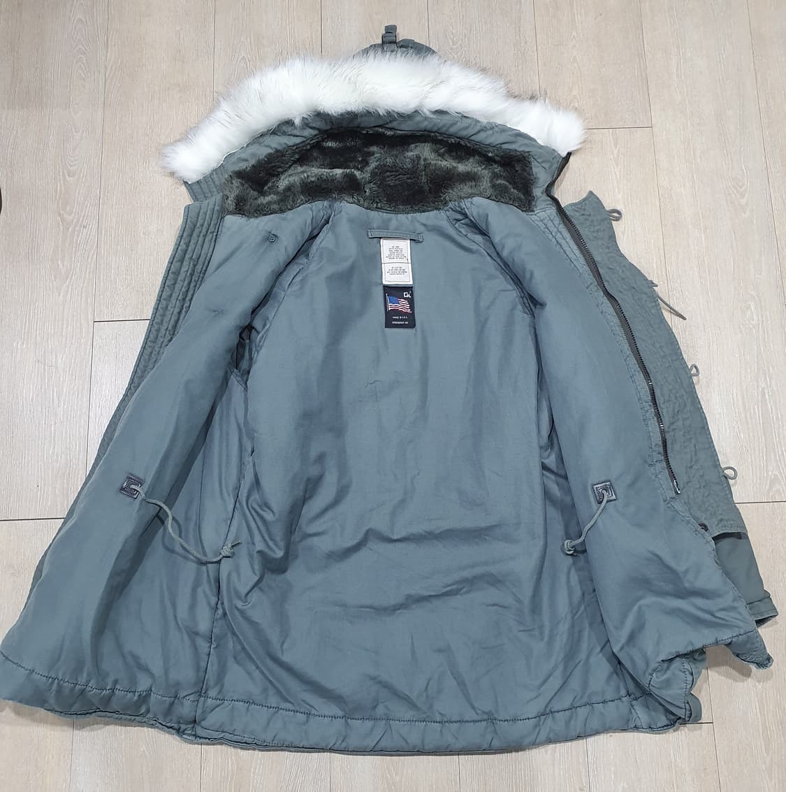 오리지널 미군 n3b 콜드파카 L 110 이상 개파카 A급 상품이미지8