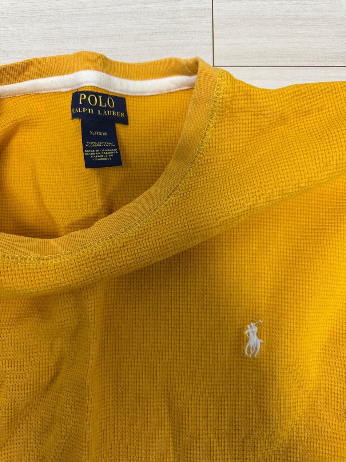 폴로 와플 긴팔티 팝니다! 상품이미지2