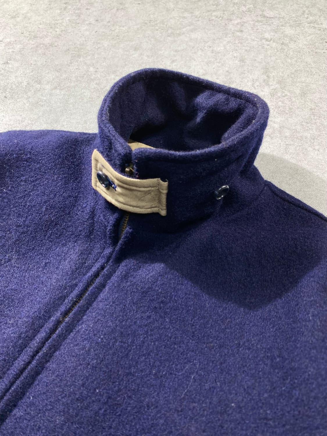 [L] 90s Hogan 호건 다크네이비 울 집업 자켓 상품이미지4