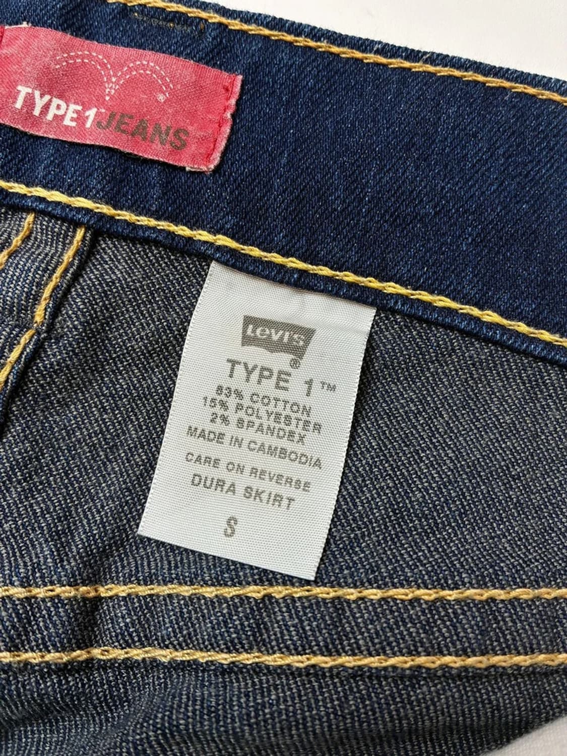 리바이스 00s Y2K 타입원 듀라 데님 스커트 PN5212 상품이미지10