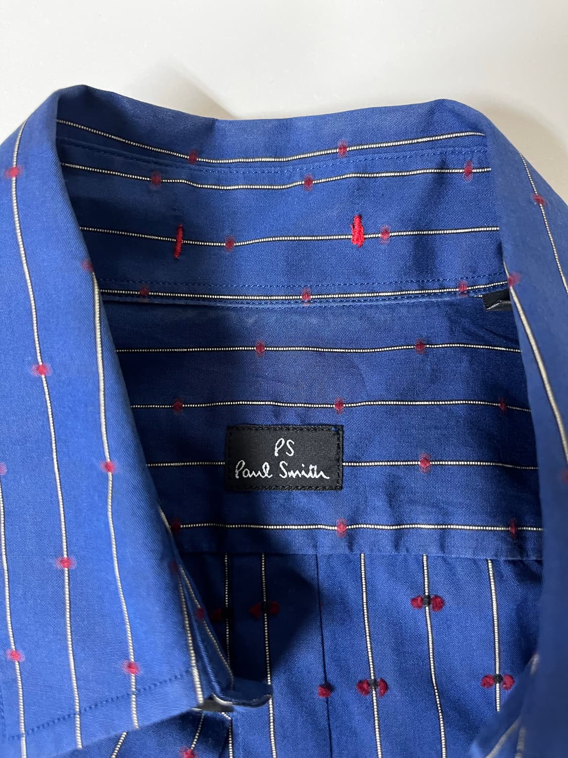 S) 폴스미스 스트라이프 셔츠 블루 상품이미지4