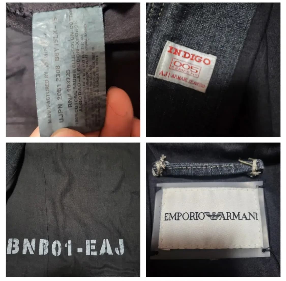 (M) 05ss 알마니진스 AJ 데님자켓 엠포리오아르마니청자켓 상품이미지10