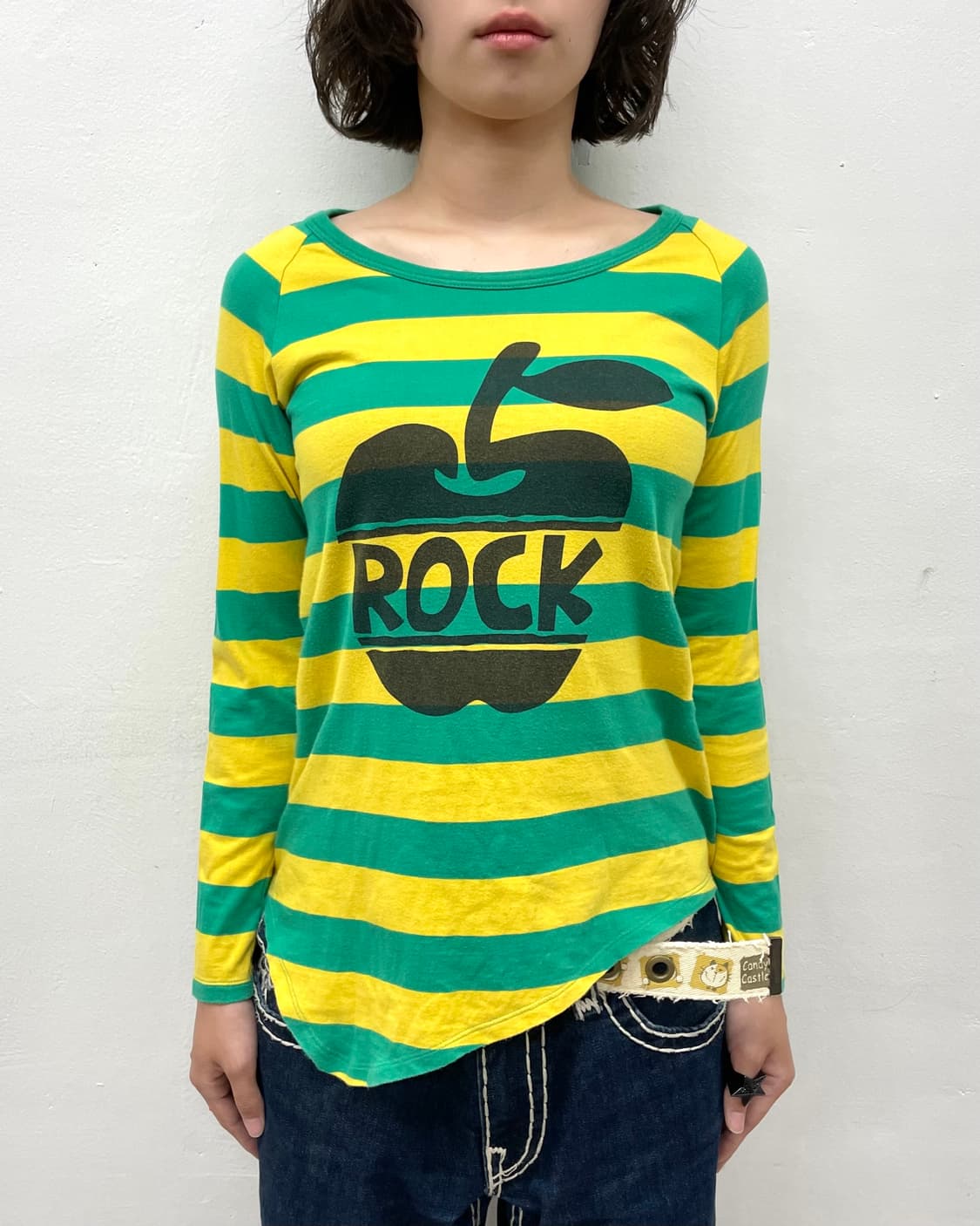 Rock Apple Asymmetric Green Long Sleeve 상품이미지4
