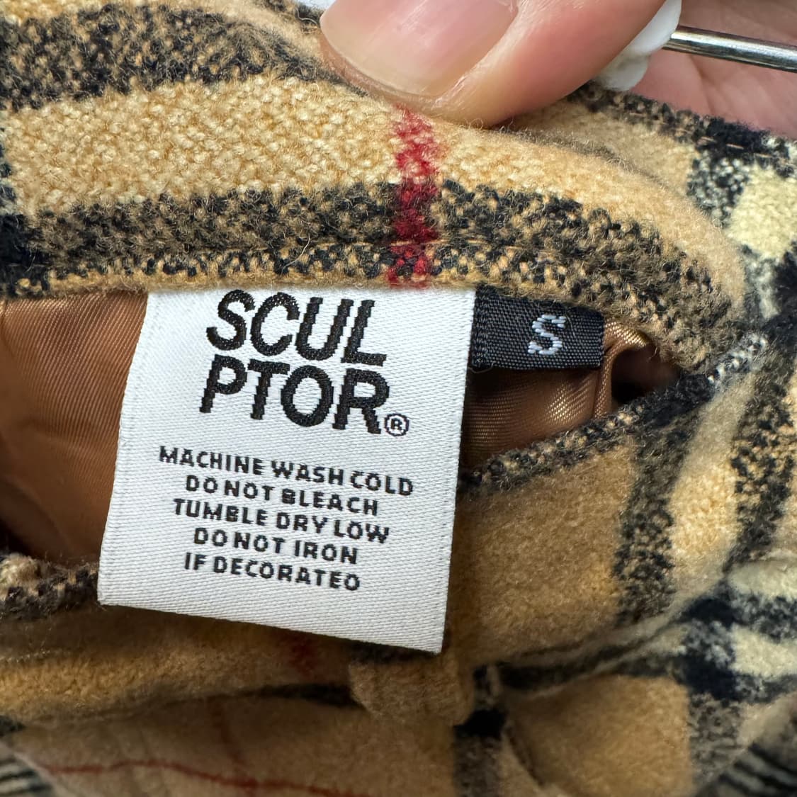 스컬프터 체크치마 스커트 상품이미지2