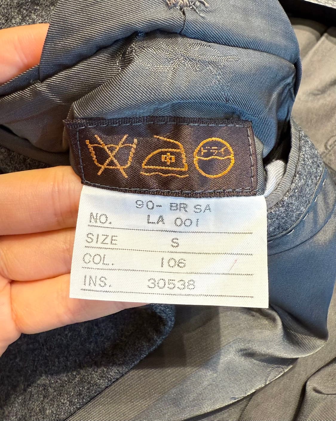 입생로랑 그레이 더블 블레이저 자켓 상품이미지9