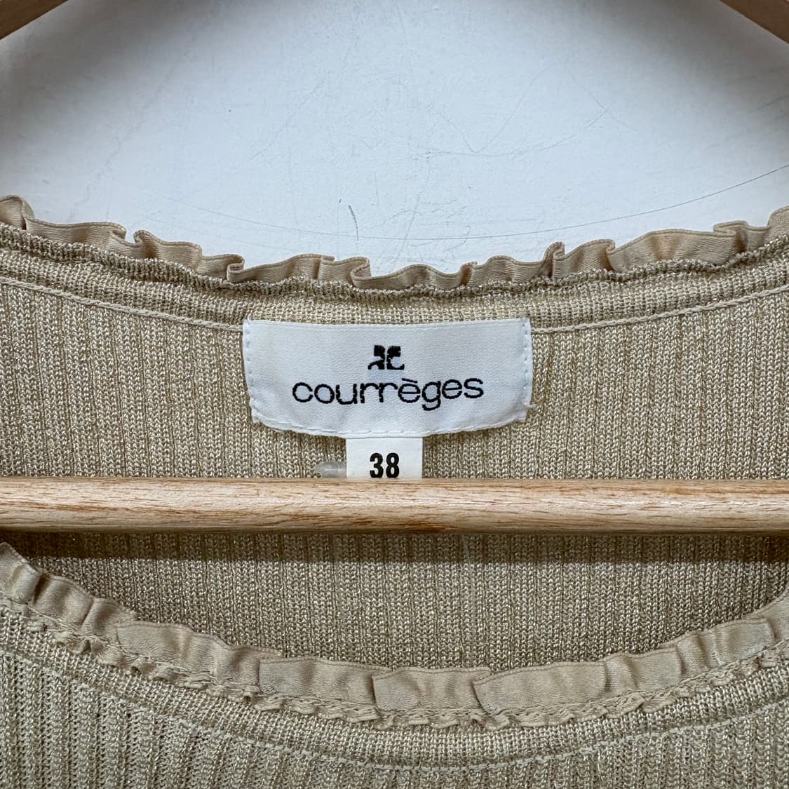 courreges 반팔 니트티 여xs 상품이미지2