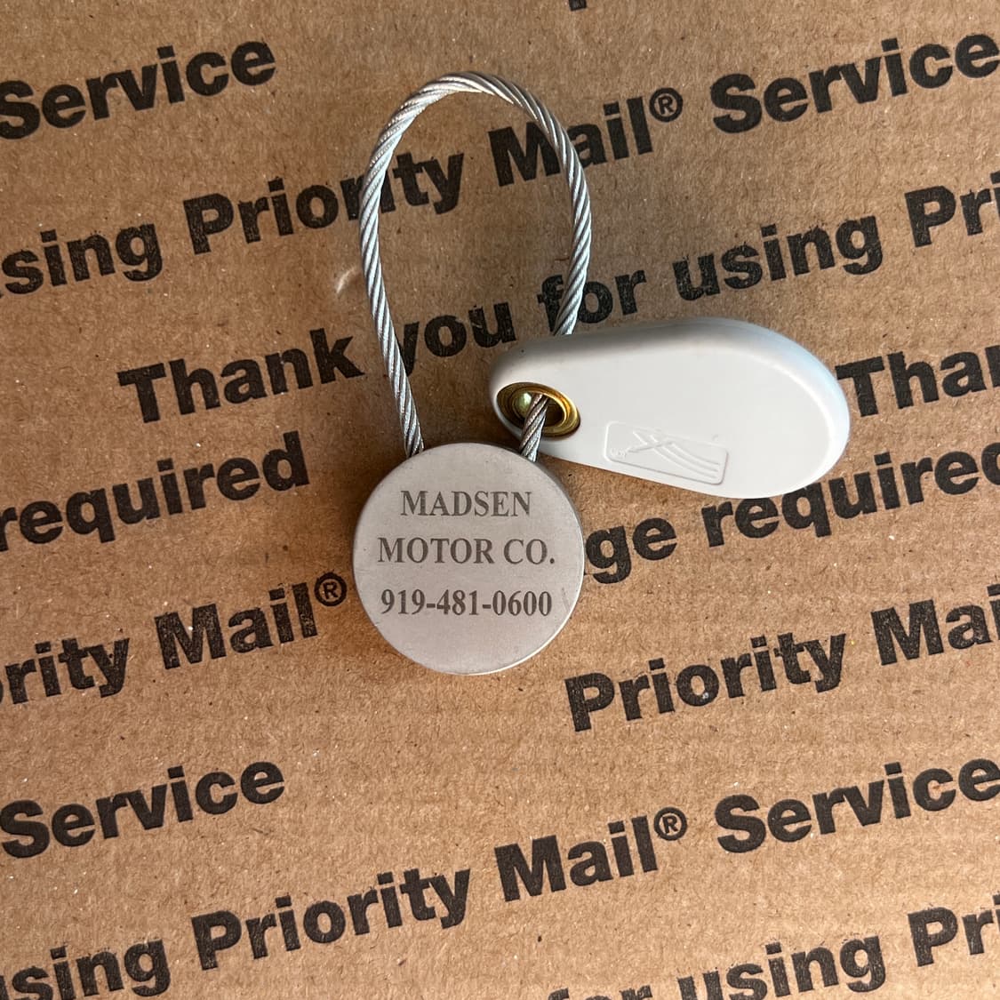 90s vtg Mercedes-Benz Cable Keyring 상품이미지2