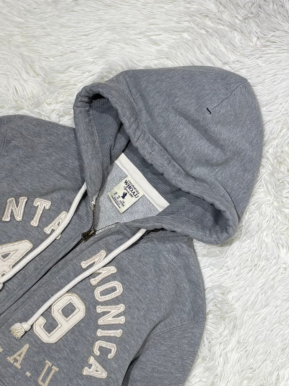 후아유 빅로고 후드집업 상품이미지4