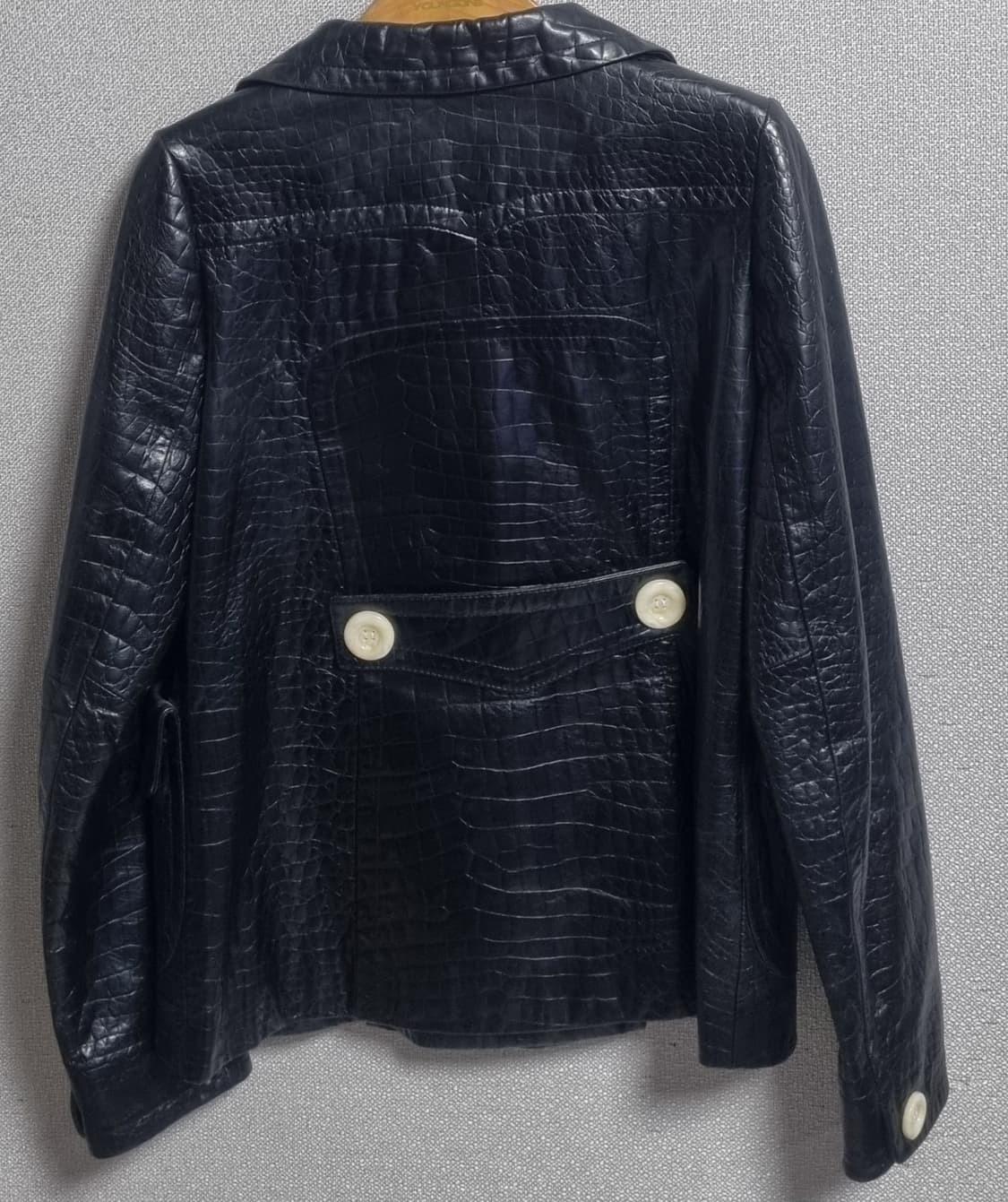 XS (44) 레니본 블랙 양가죽 자켓 상품이미지2