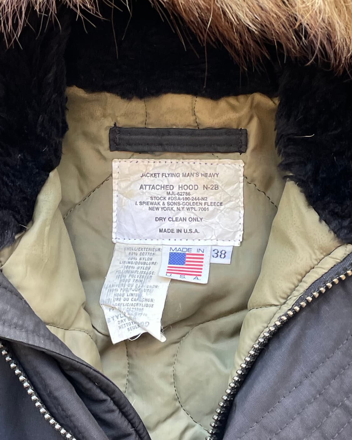 90‘s USA Spiewak N2b Fight jacket 스피왁 상품이미지6