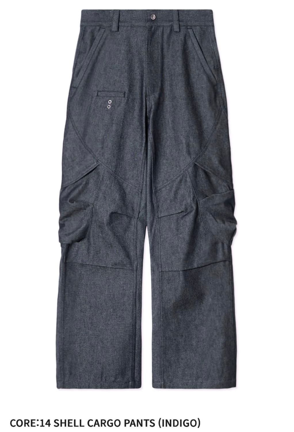 [S] 이그노타 ignota 코어14 쉘 카고 팬츠 인디고 상품이미지1
