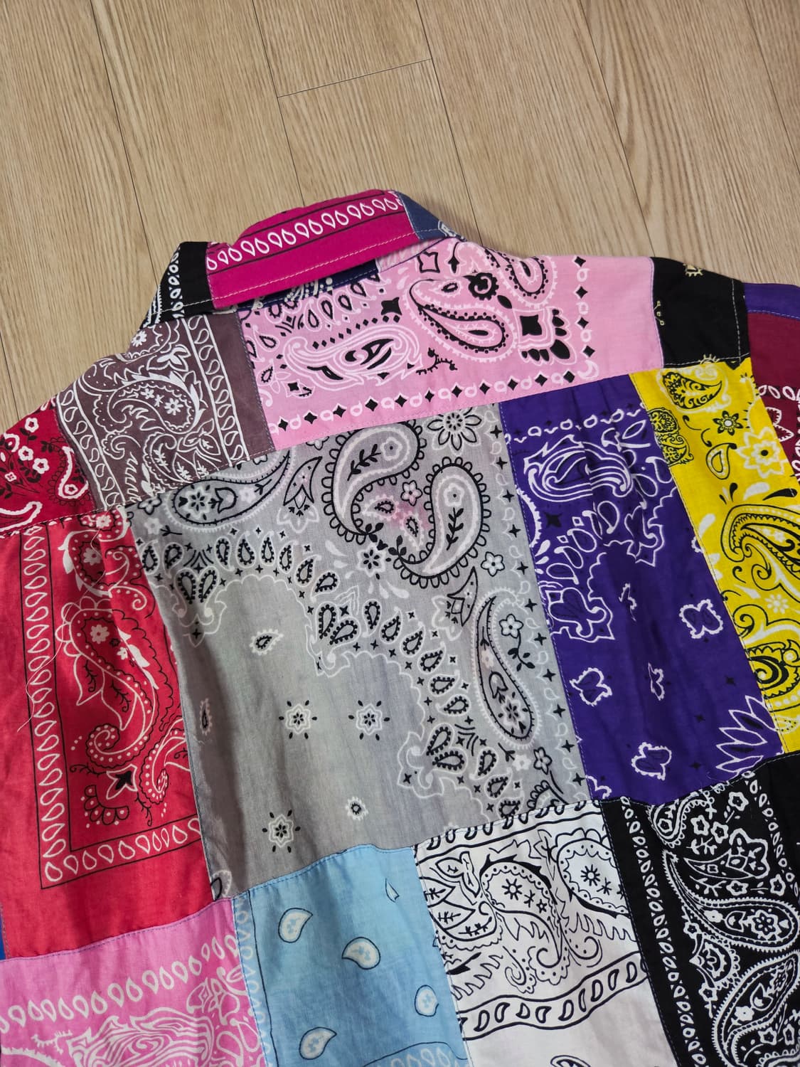 핸드 워크 반다나 커스텀 드롭숄더 셔츠 상품이미지8