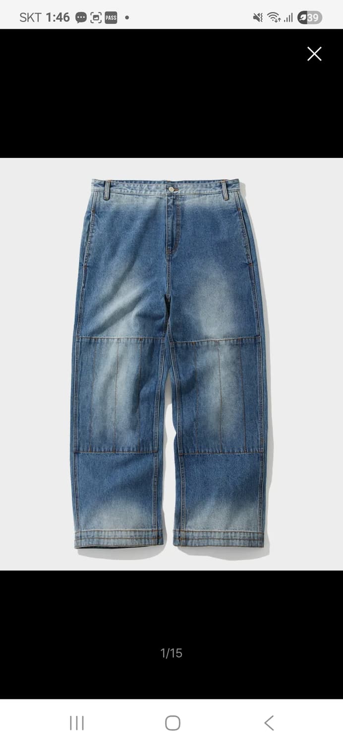 수아레 JJ 스티치 데님 팬츠 인디고 (XL) 상품이미지1