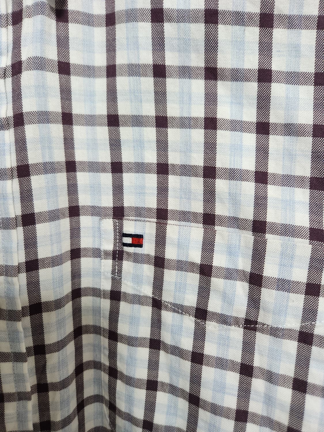 타미힐피거Tommy 코튼 체크 셔츠 M - S170 상품이미지5