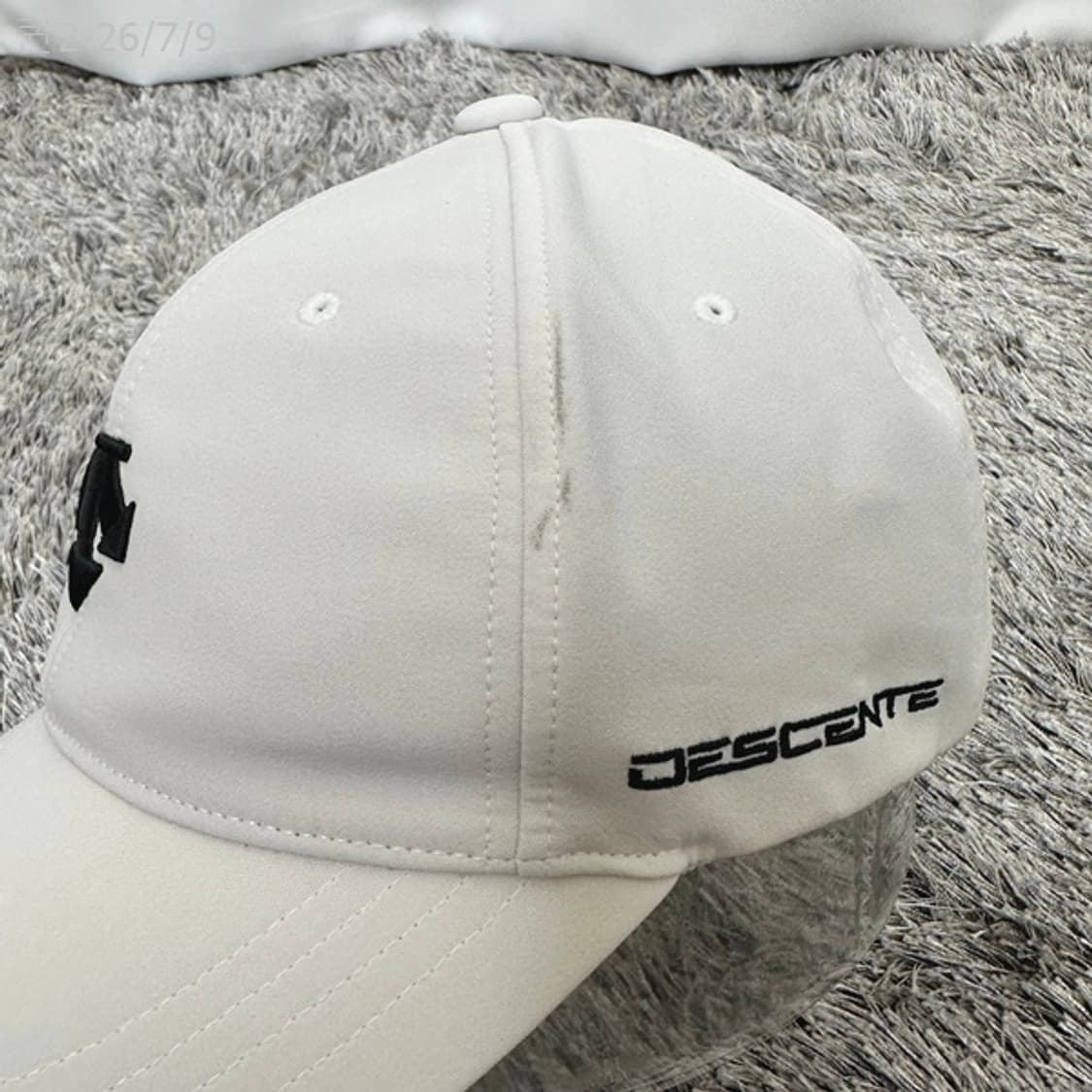 데상트 남자 캡모자 화이트 FREE (57CM) 상품이미지3