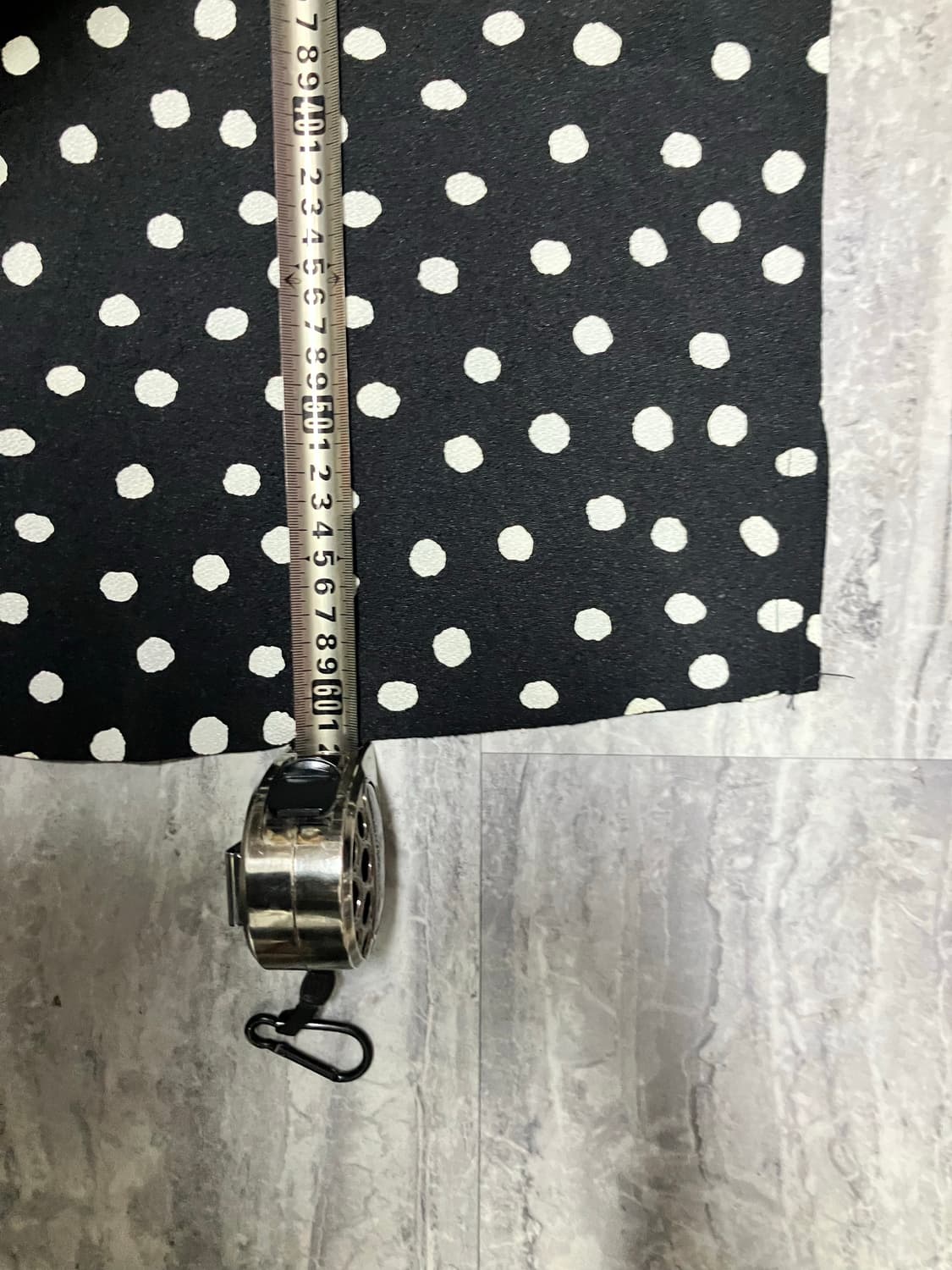 일본빈티지 Souseisha 하구미모리걸 할메카지 도트땡땡이 브이넥티셔츠 상품이미지3