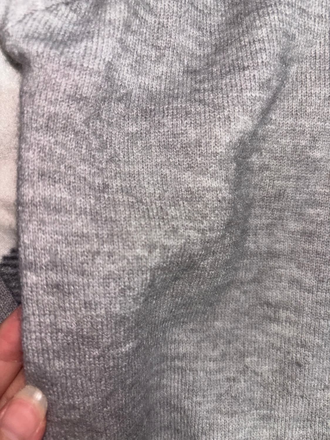 미세키서울 니트 oblique line button knit 라이트그레이 상품이미지5