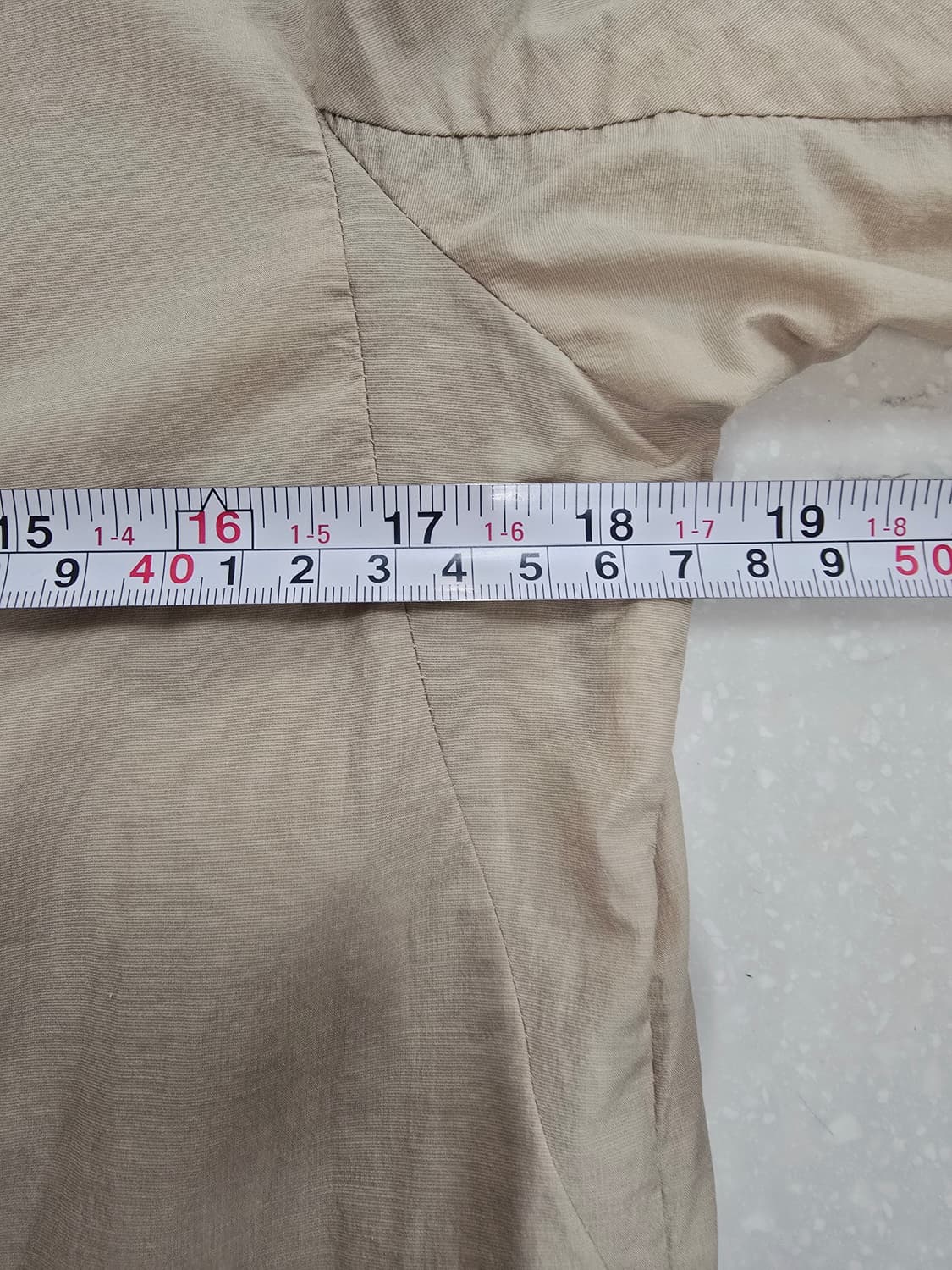 데코 베이지 7부 롱 셔츠형 원피스 상품이미지8